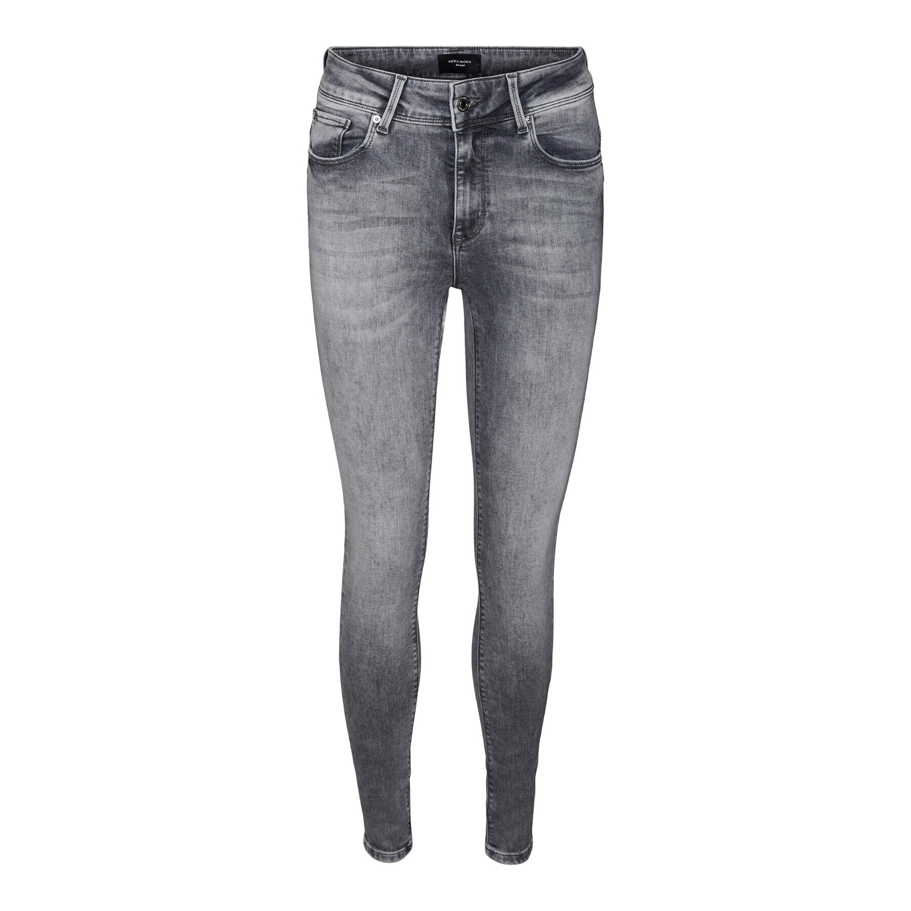 Vero Moda Дънки Embrace 10286263 Сив Skinny Fit - Pepit.bg