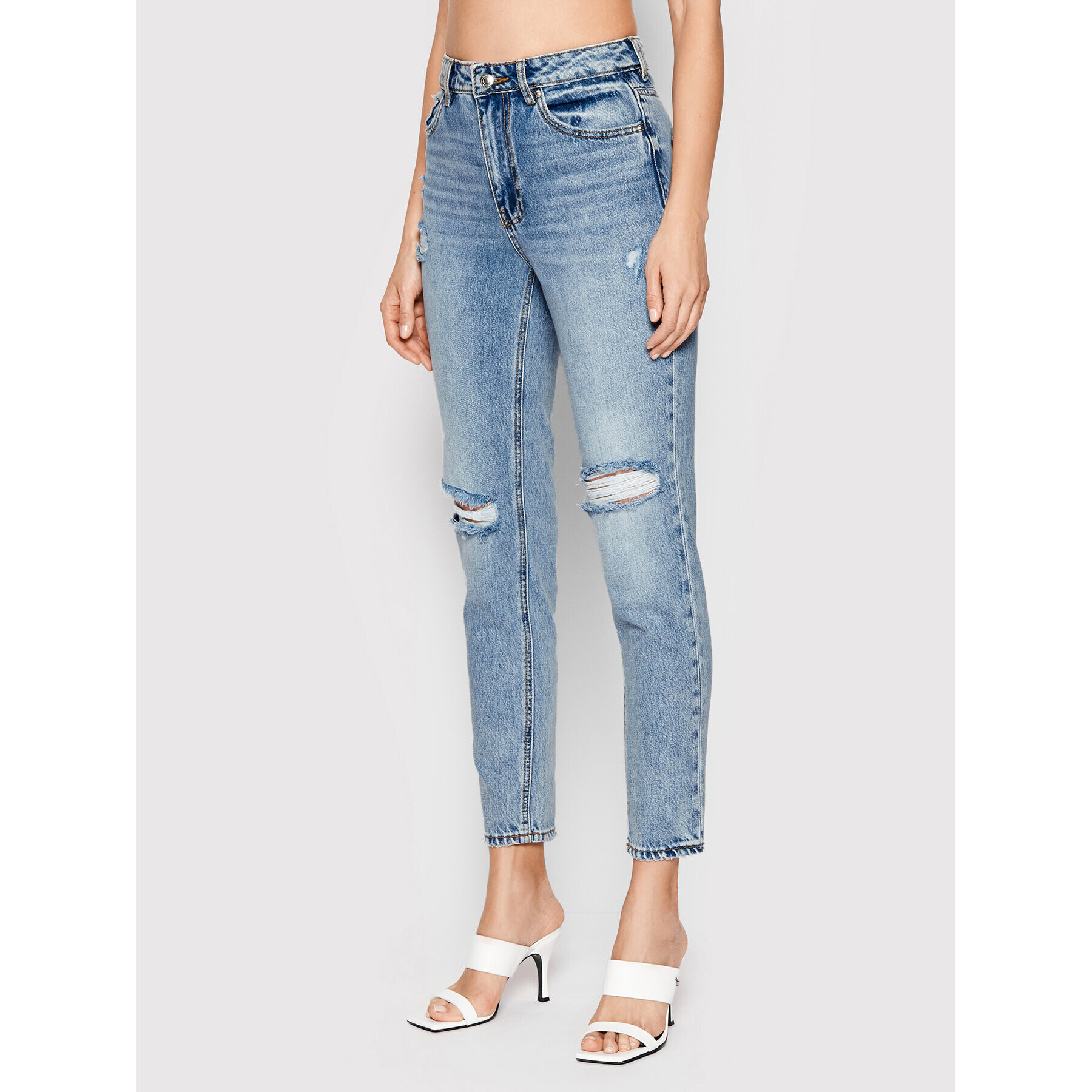 Vero Moda Дънки Joana 10261651 Син Mom Fit - Pepit.bg
