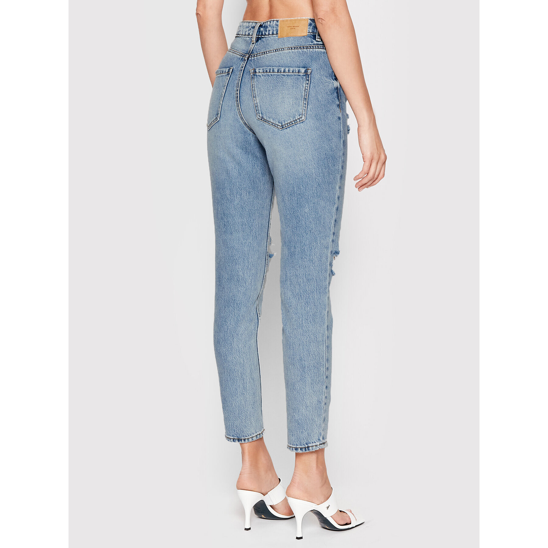 Vero Moda Дънки Joana 10261651 Син Mom Fit - Pepit.bg