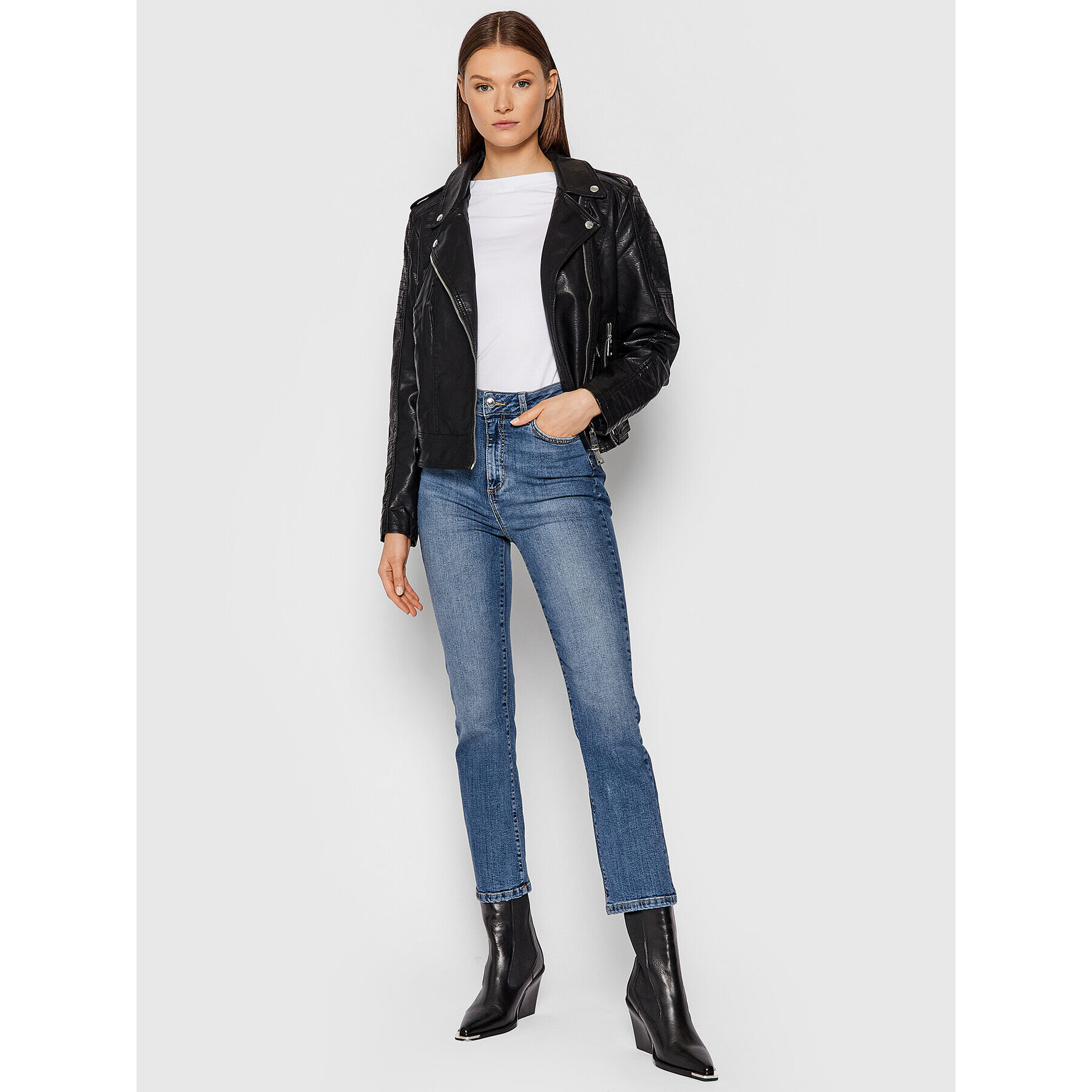 Vero Moda Дънки Stella 10262737 Тъмносин Regular Fit - Pepit.bg