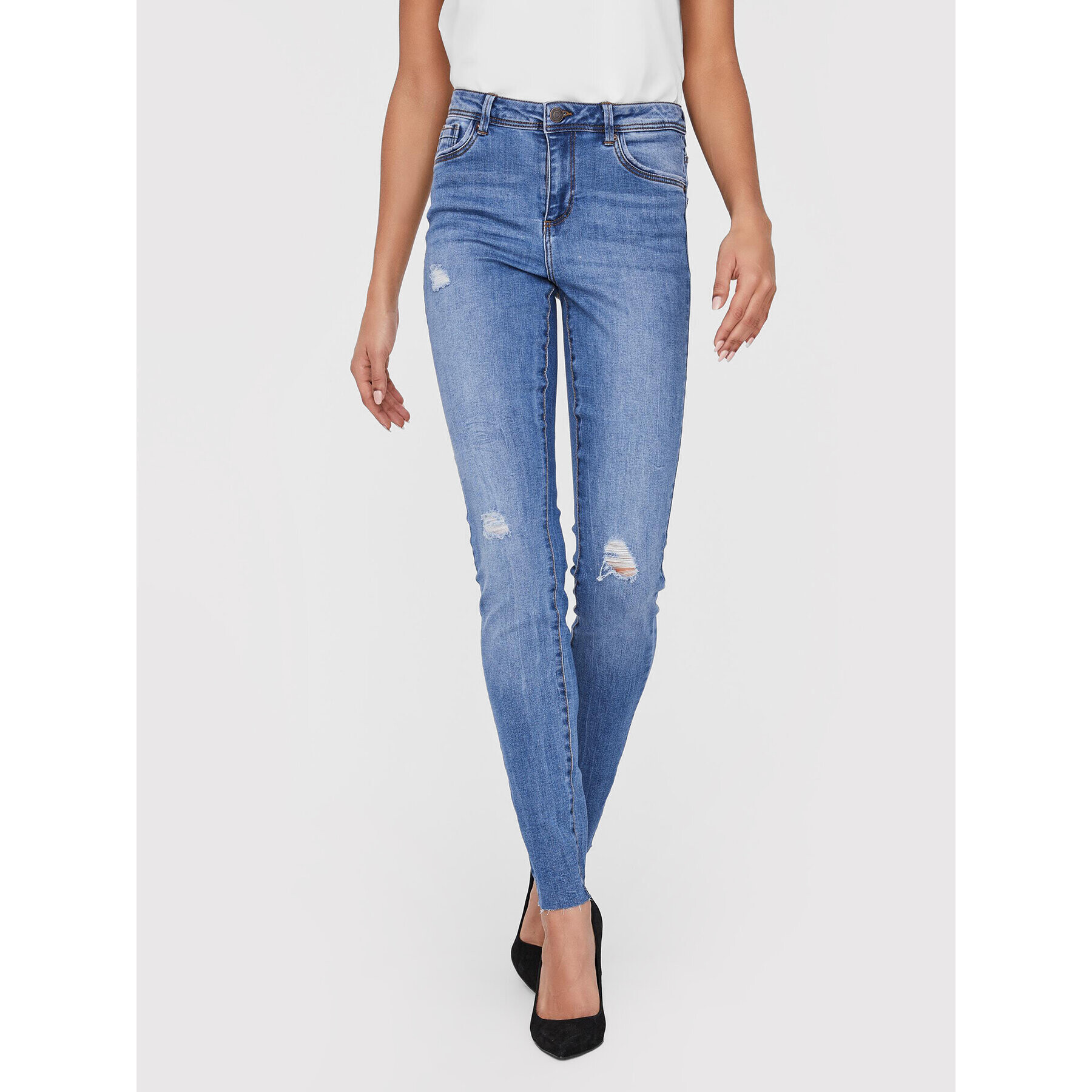 Vero Moda Дънки Tanya 10228784 Син Slim Fit - Pepit.bg