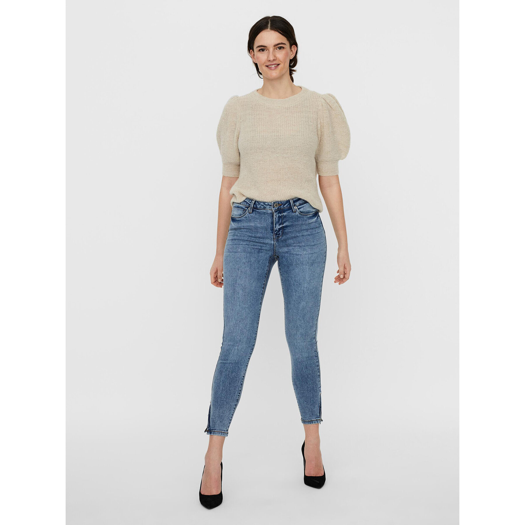 Vero Moda Дънки Tilde 10247111 Син Slim Fit - Pepit.bg