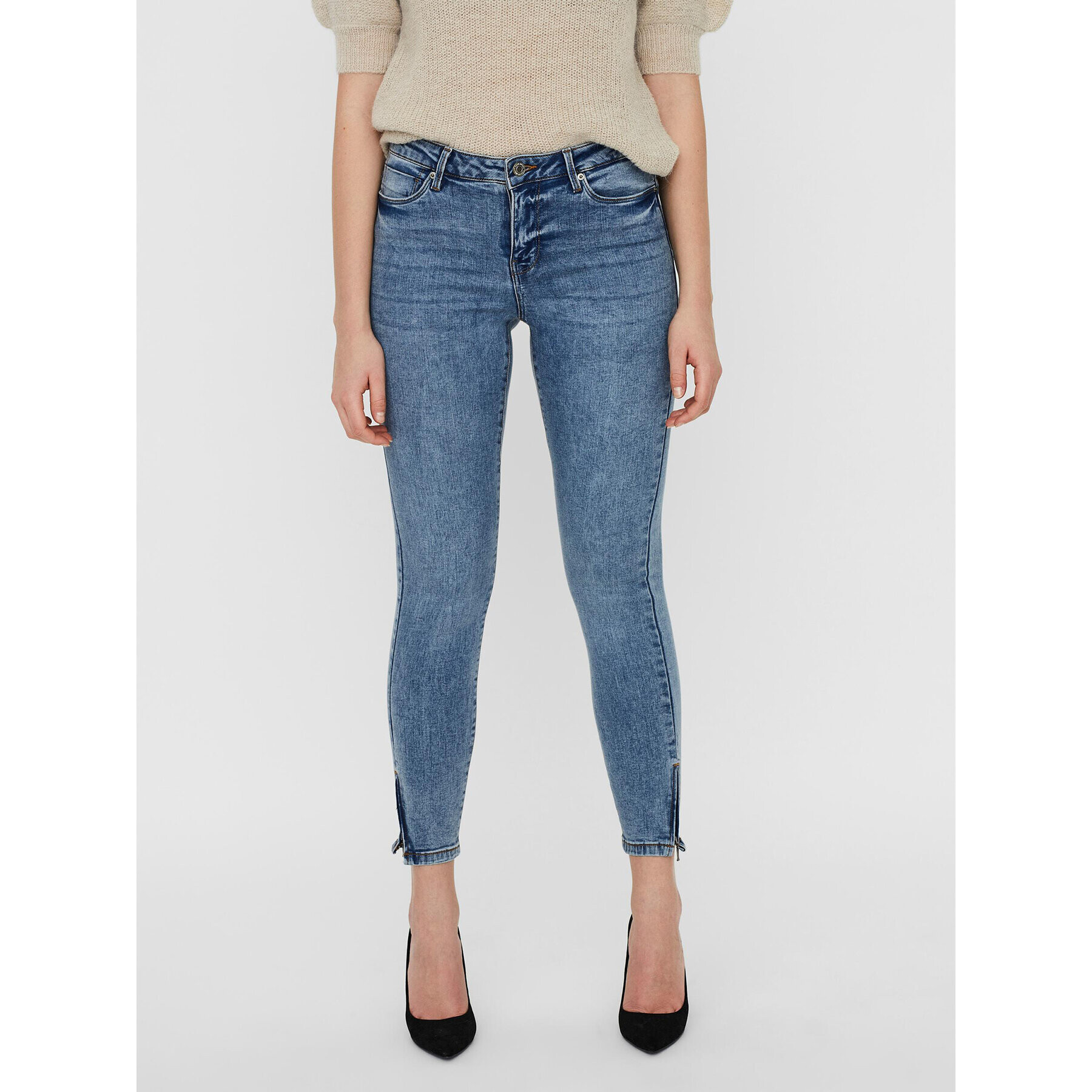 Vero Moda Дънки Tilde 10247111 Син Slim Fit - Pepit.bg