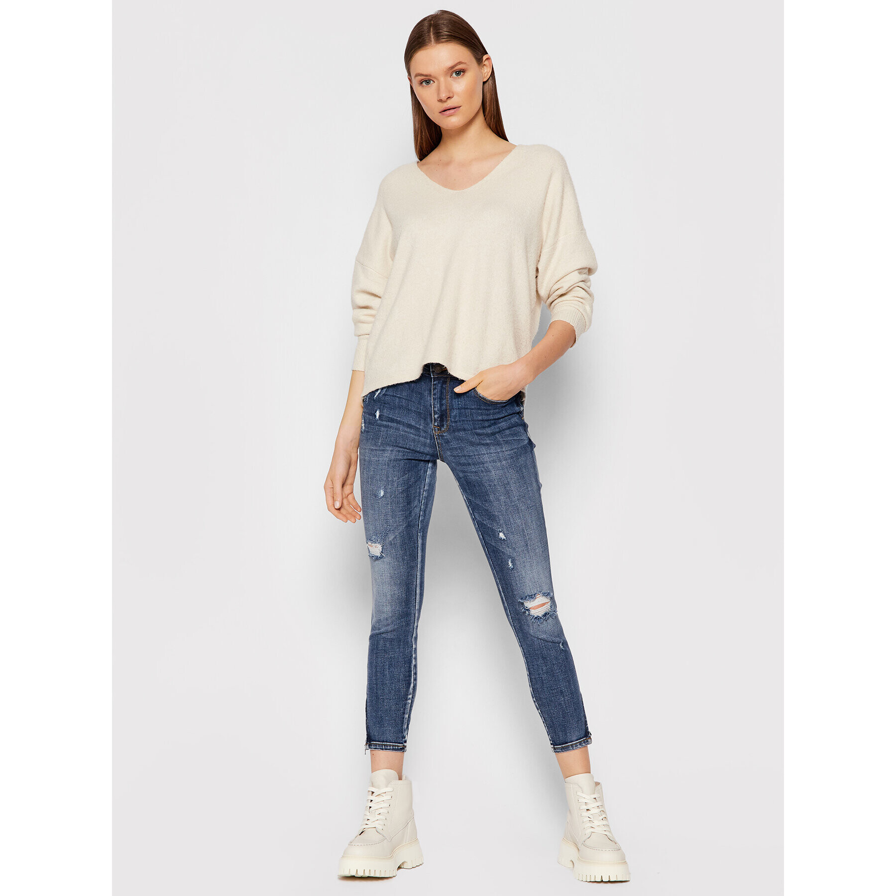 Vero Moda Дънки Tilde 10248143 Тъмносин Skinny Fit - Pepit.bg