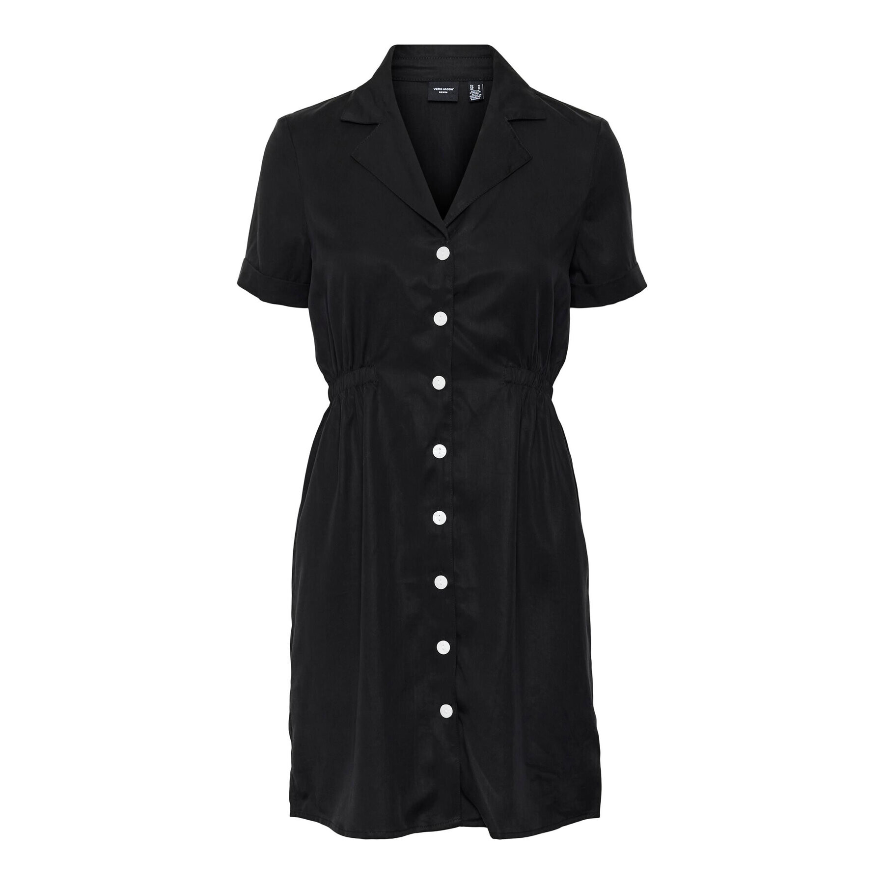 Vero Moda Рокля тип риза Harper 10283698 Черен Standard Fit - Pepit.bg