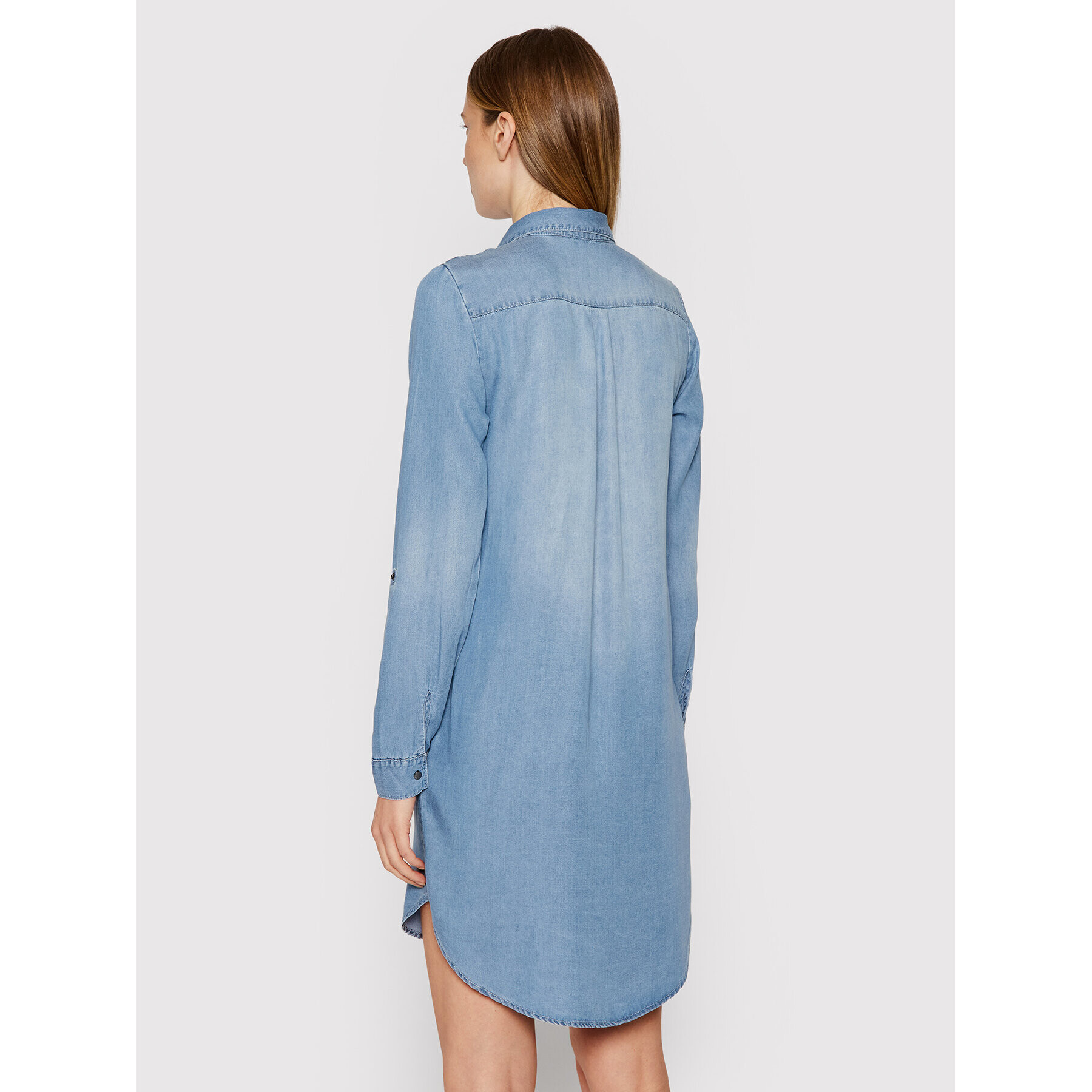 Vero Moda Дънкова рокля Silla 10184172 Син Regular Fit - Pepit.bg