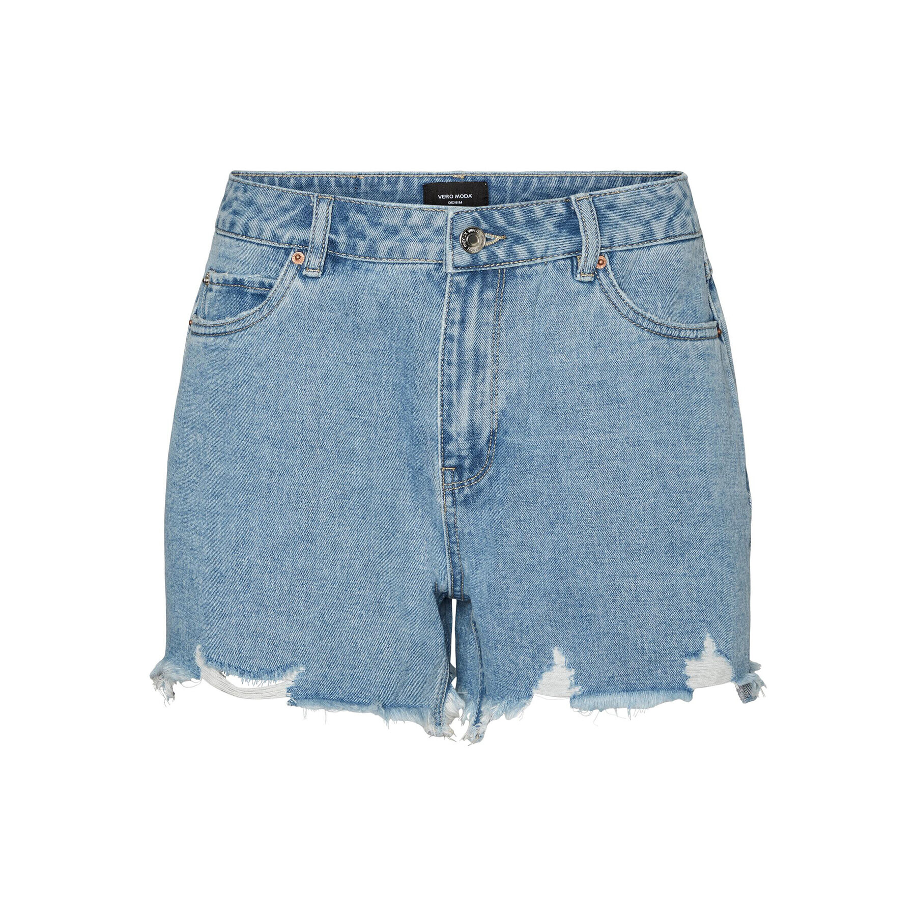 Vero Moda Дънкови шорти Zuri 10286387 Син Loose Fit - Pepit.bg