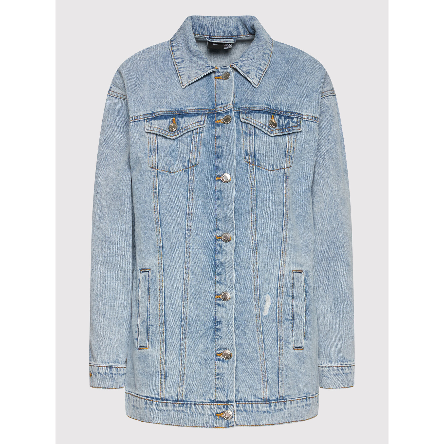 Vero Moda Дънково яке Olivia 10261628 Син Relaxed Fit - Pepit.bg