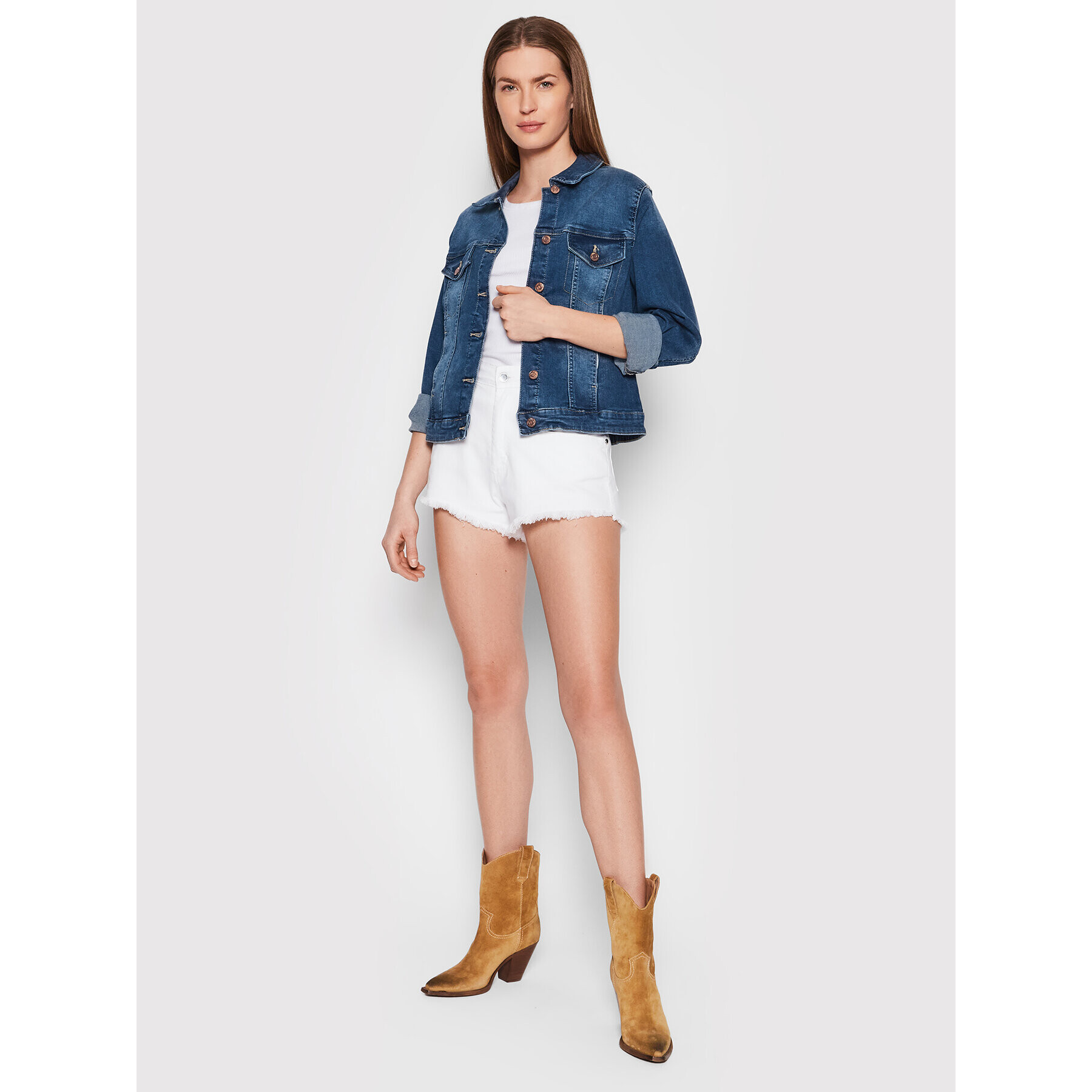 Vero Moda Дънково яке Tine 10248564 Син Regular Fit - Pepit.bg