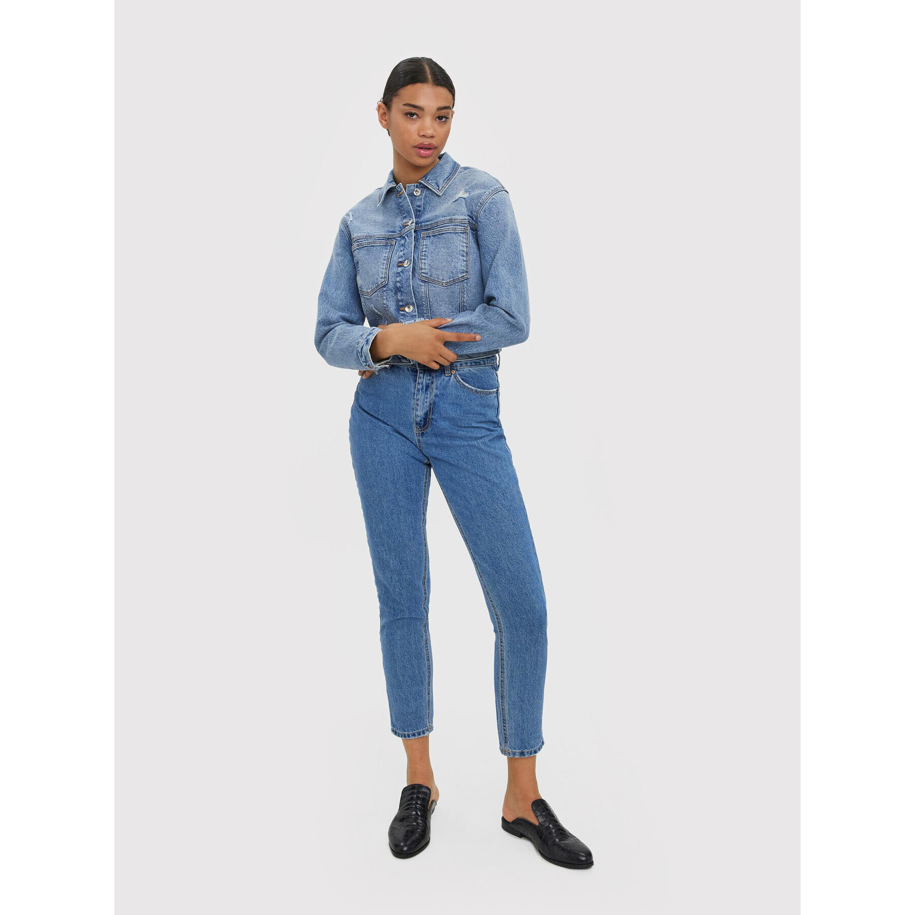 Vero Moda Дънково яке Brenda 10265282 Син Regular Fit - Pepit.bg