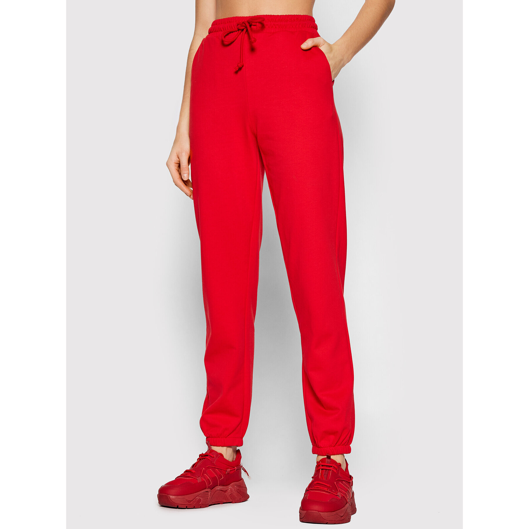 Vero Moda Долнище анцуг Octavia 10251096 Червен Regular Fit - Pepit.bg