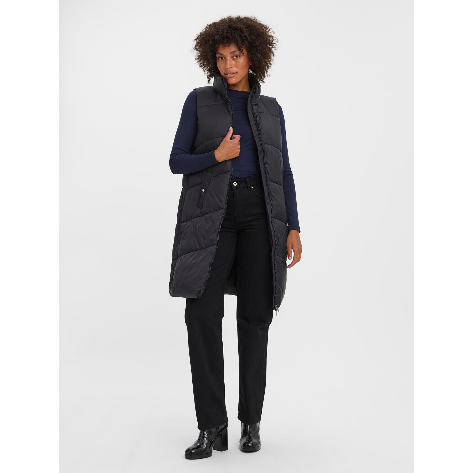 Vero Moda Елек Uppsala 10273950 Черен Regular Fit - Pepit.bg