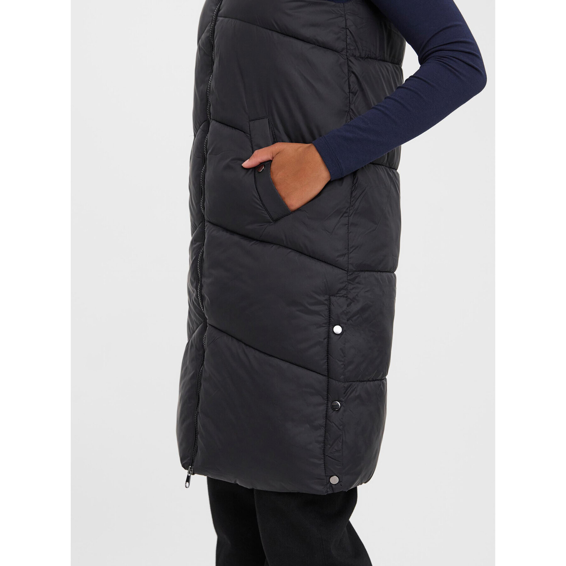 Vero Moda Елек Uppsala 10273950 Черен Regular Fit - Pepit.bg