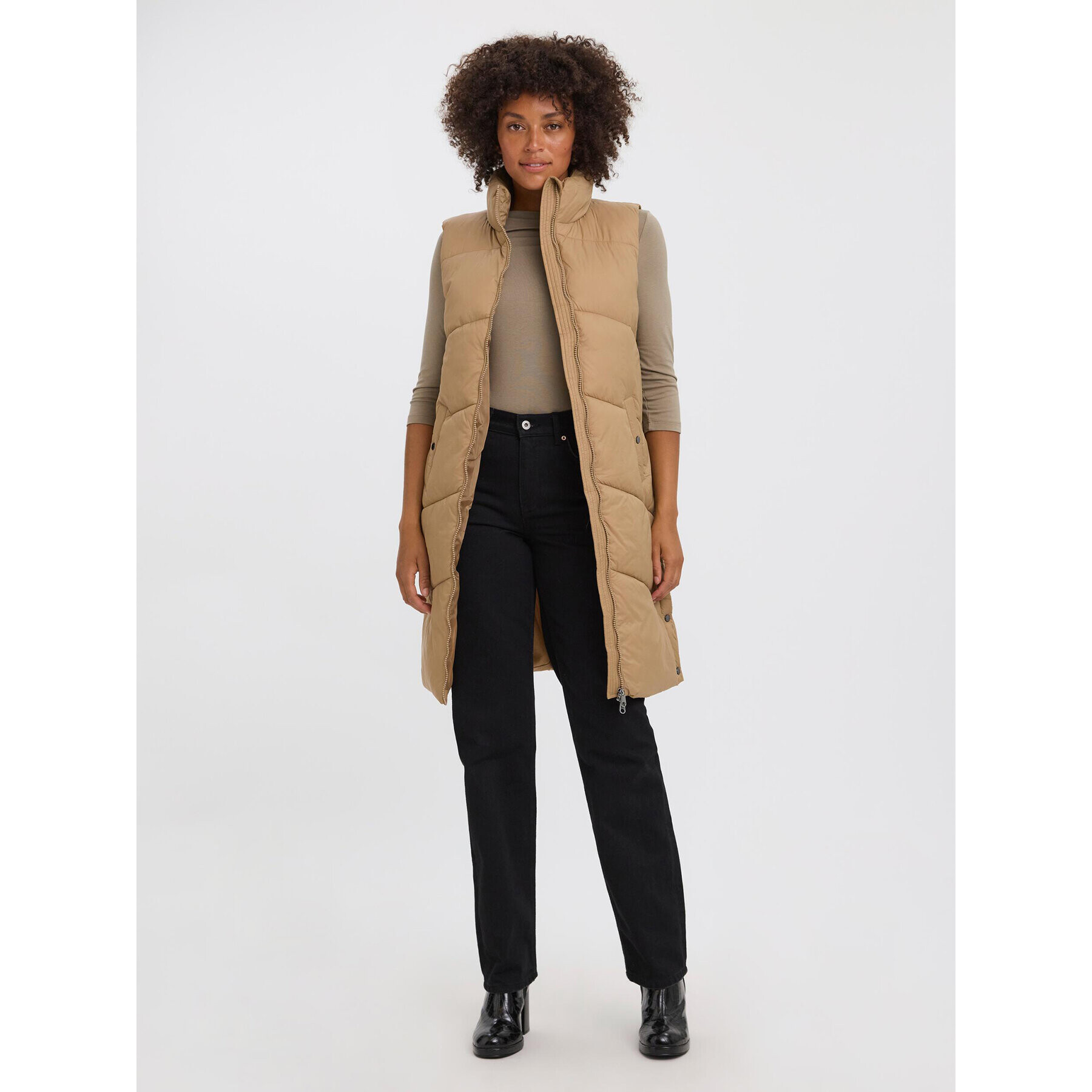 Vero Moda Елек Uppsala 10273950 Бежов Regular Fit - Pepit.bg