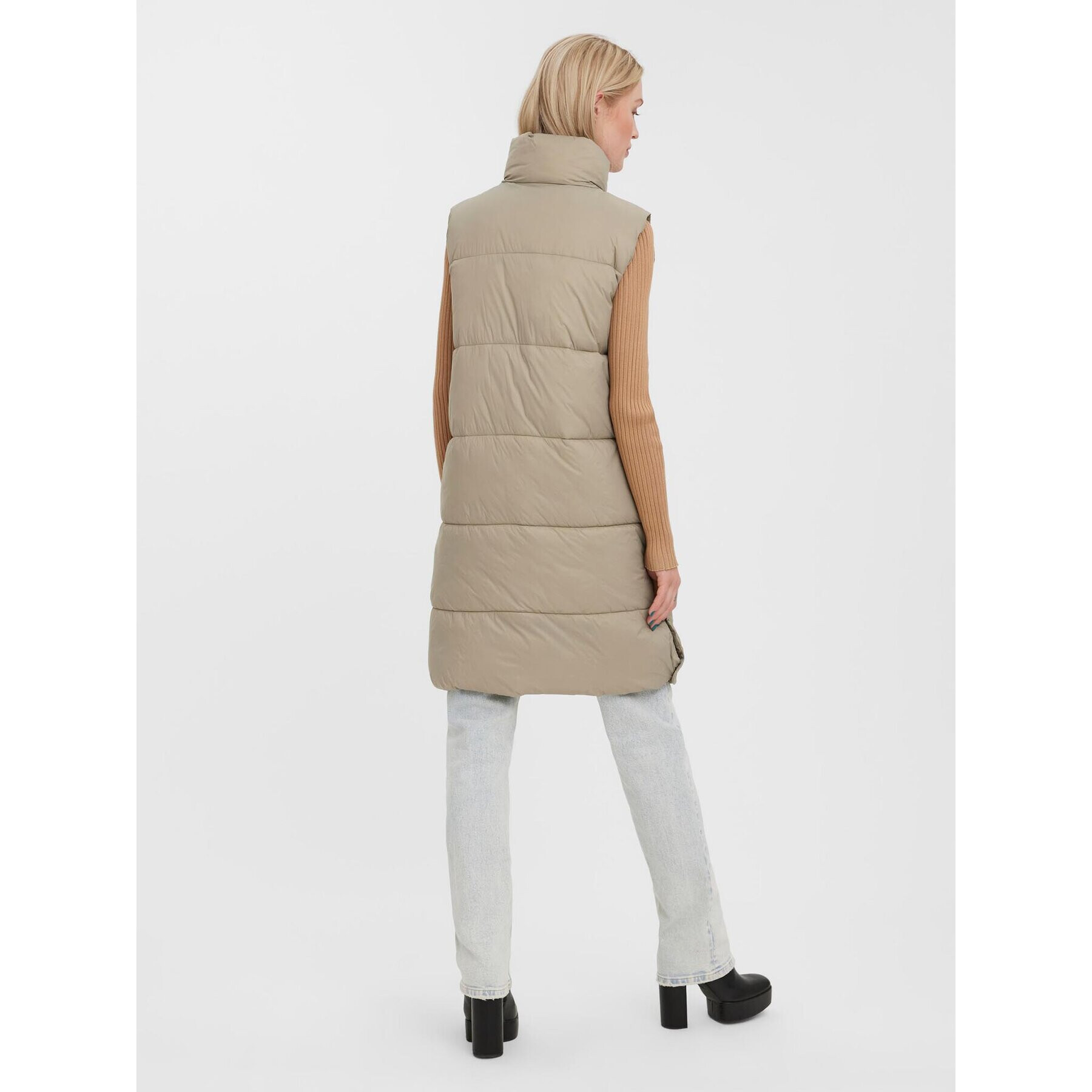 Vero Moda Елек Uppsala 10273950 Сив Regular Fit - Pepit.bg