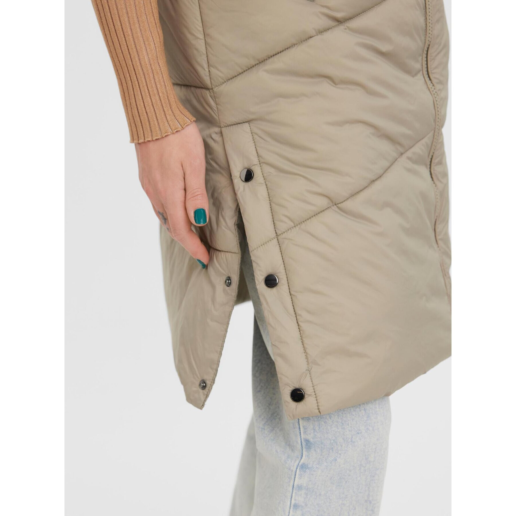 Vero Moda Елек Uppsala 10273950 Сив Regular Fit - Pepit.bg