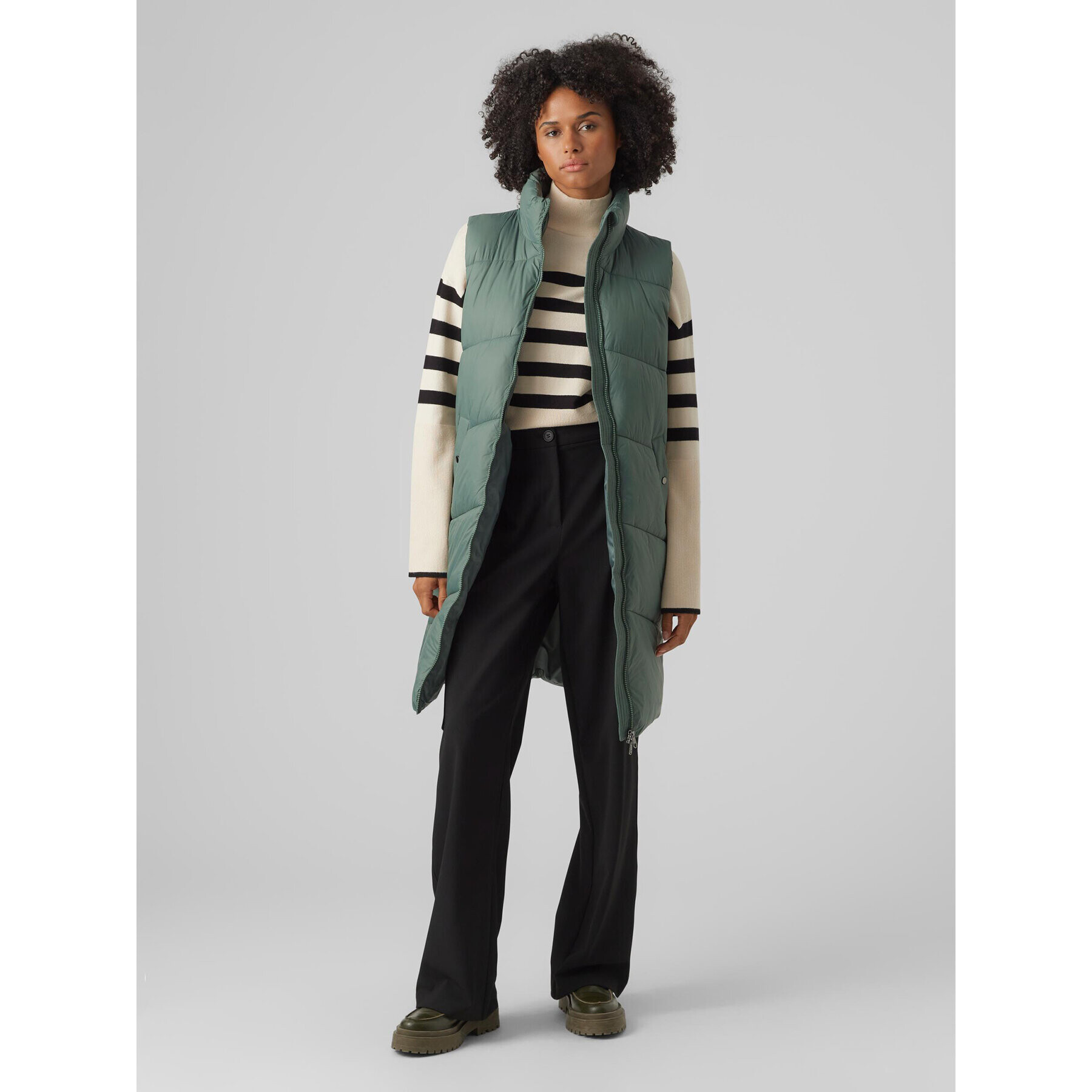 Vero Moda Елек 10273950 Зелен Regular Fit - Pepit.bg
