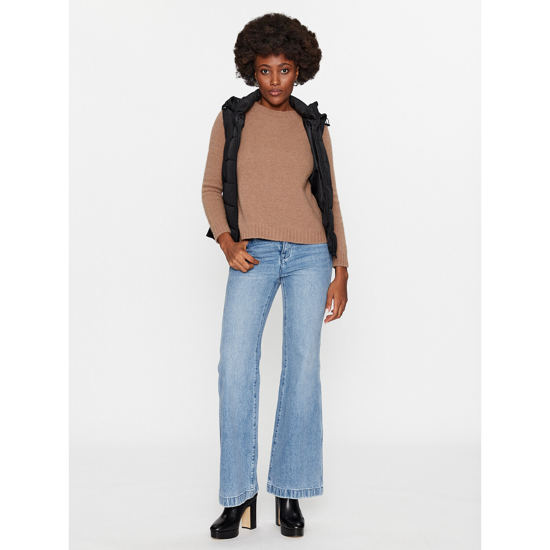 Vero Moda Елек 10289835 Черен Regular Fit - Pepit.bg