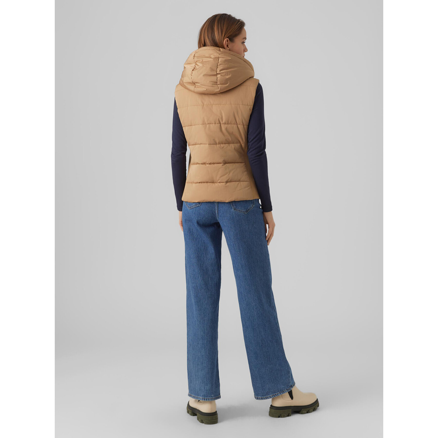Vero Moda Елек 10289835 Кафяв Regular Fit - Pepit.bg