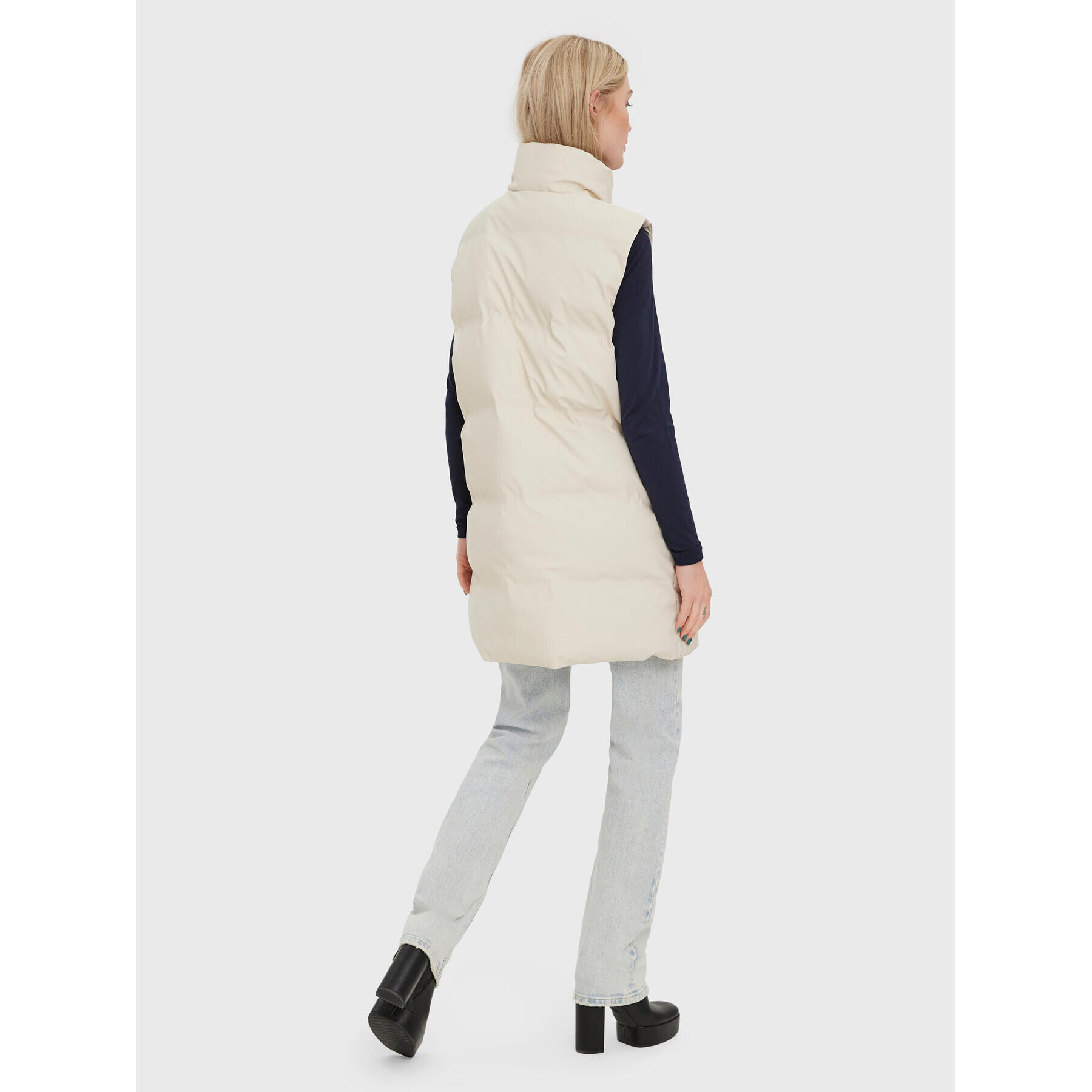 Vero Moda Елек Noe 10267107 Екрю Regular Fit - Pepit.bg