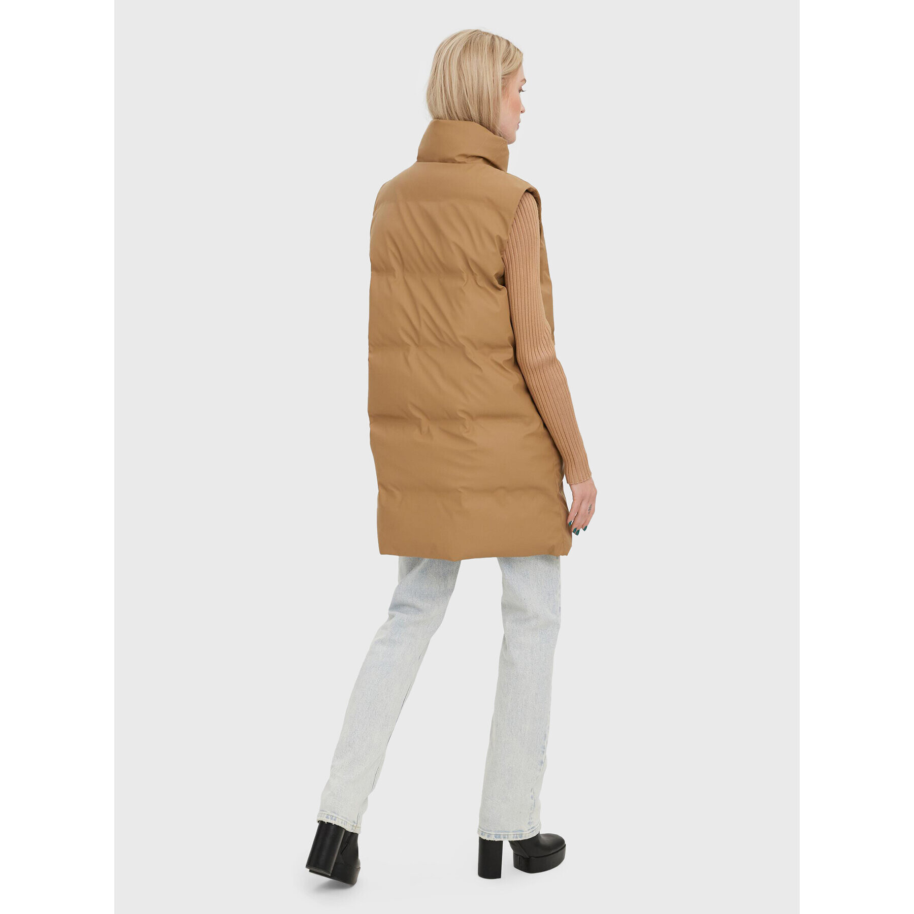 Vero Moda Елек Noe 10267107 Кафяв Regular Fit - Pepit.bg
