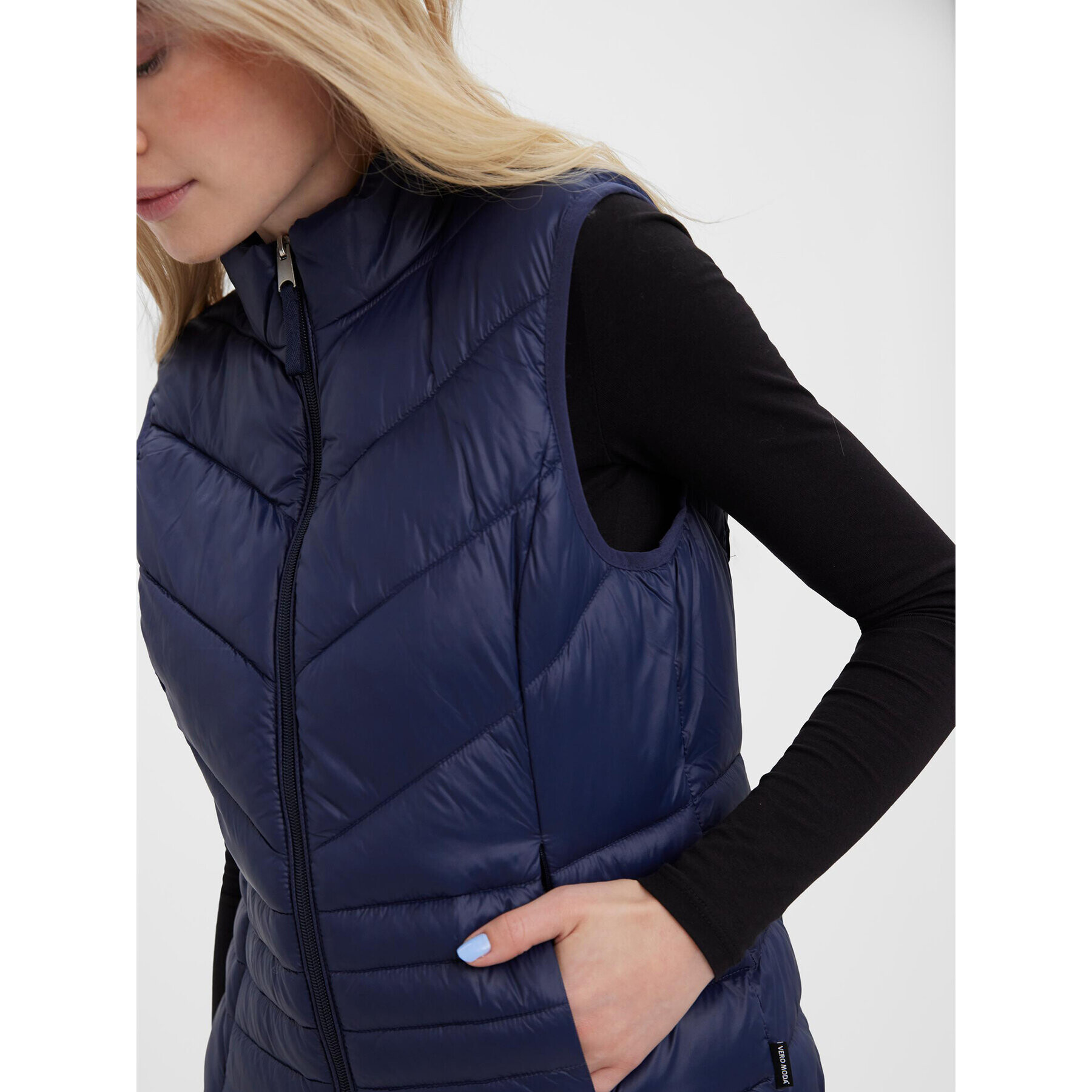 Vero Moda Елек Sorayasiv 10266966 Тъмносин Regular Fit - Pepit.bg