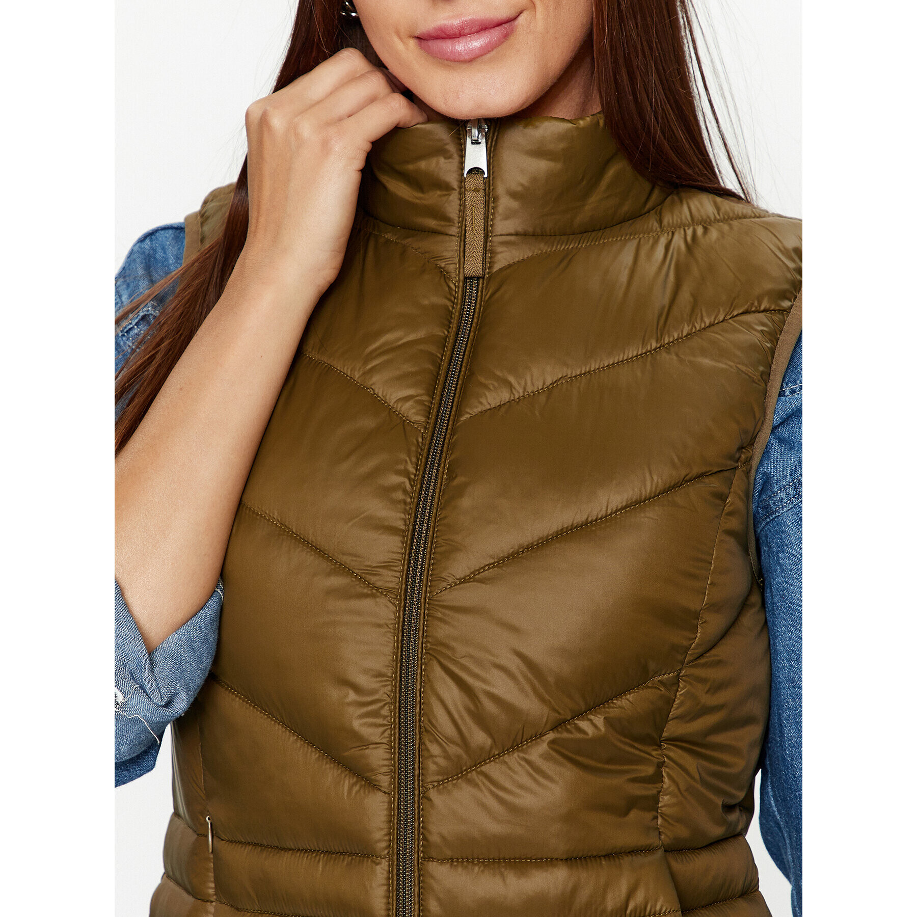 Vero Moda Елек Sorayasiv 10289449 Кафяв Regular Fit - Pepit.bg
