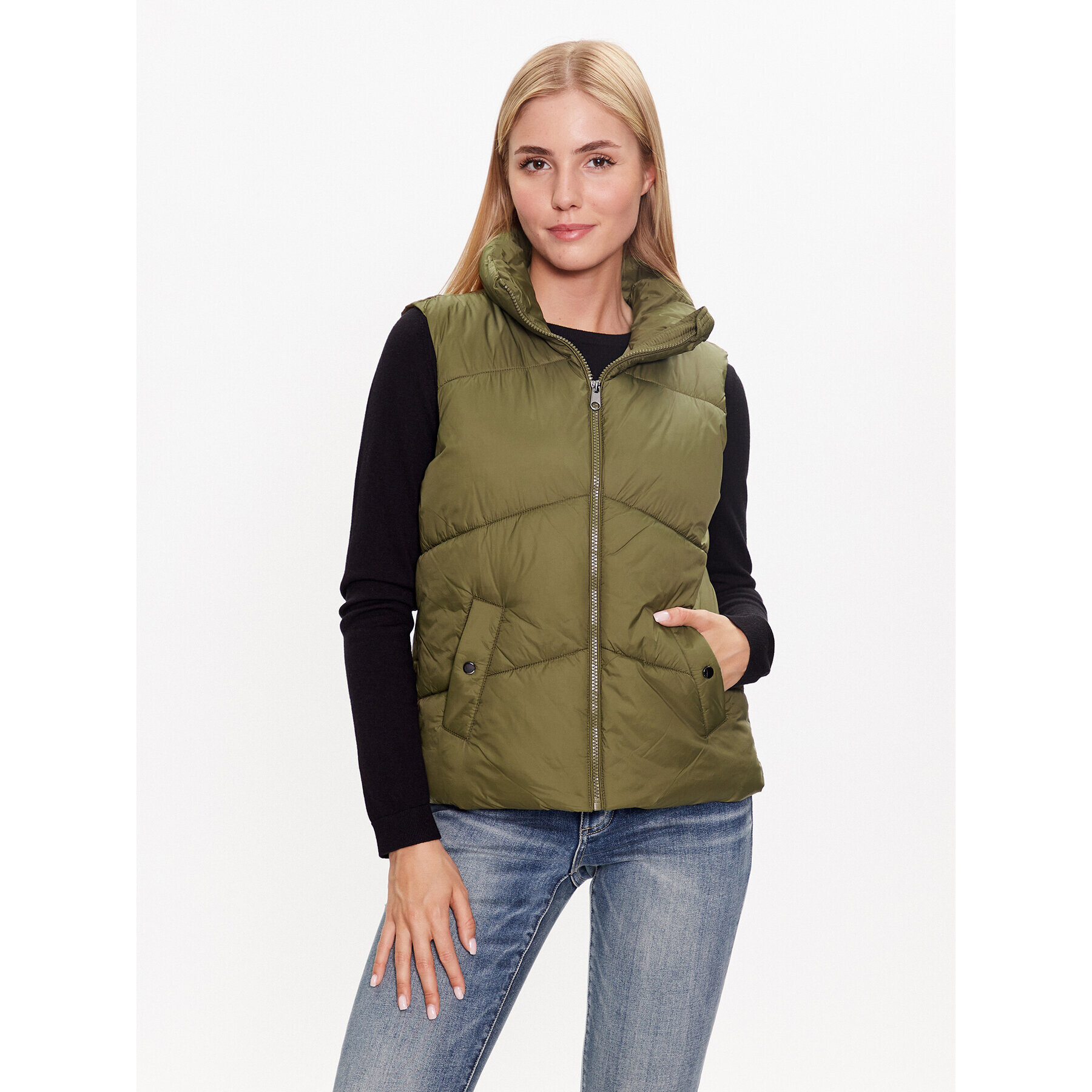 Vero Moda Елек Uppsala 10281432 Зелен Regular Fit - Pepit.bg