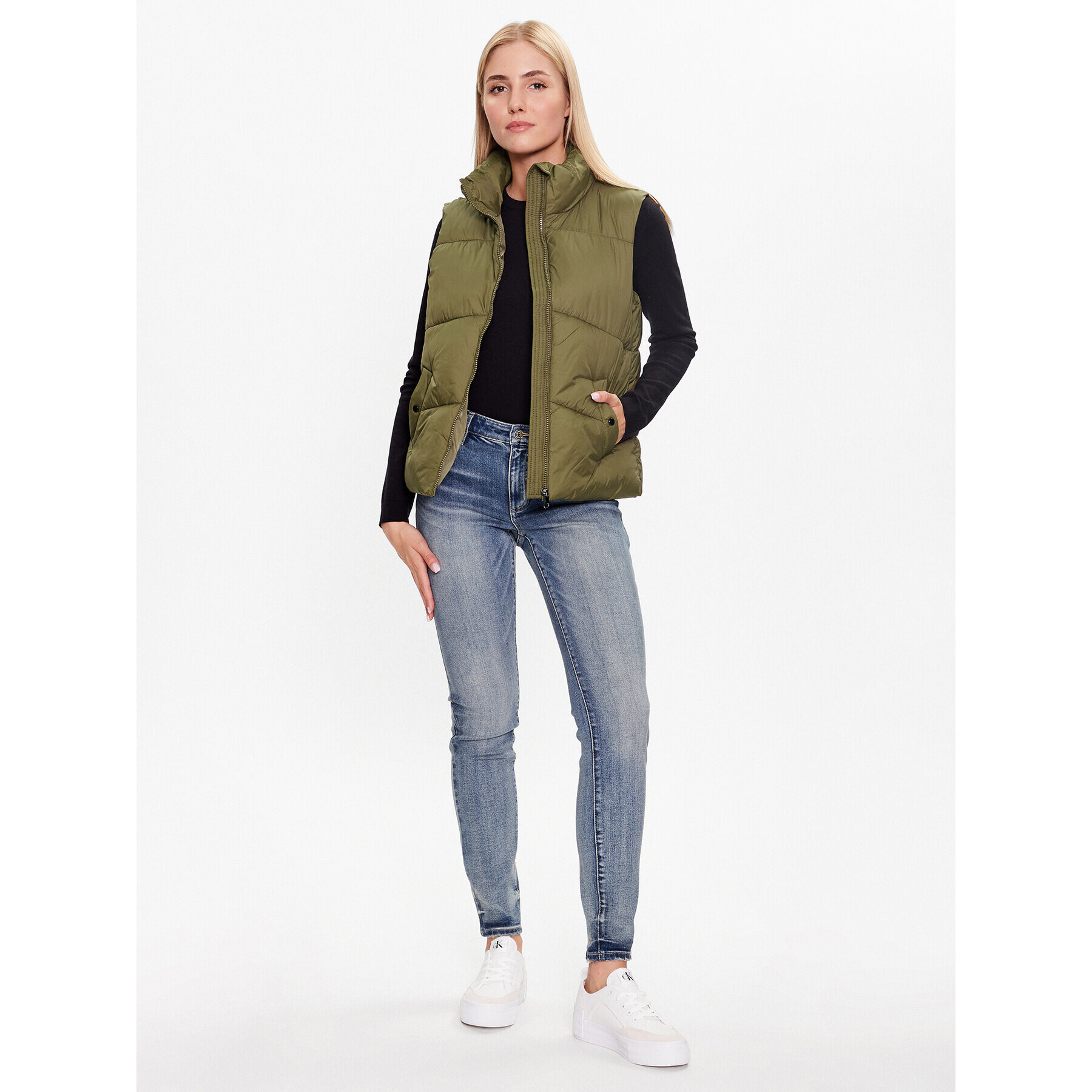 Vero Moda Елек Uppsala 10281432 Зелен Regular Fit - Pepit.bg