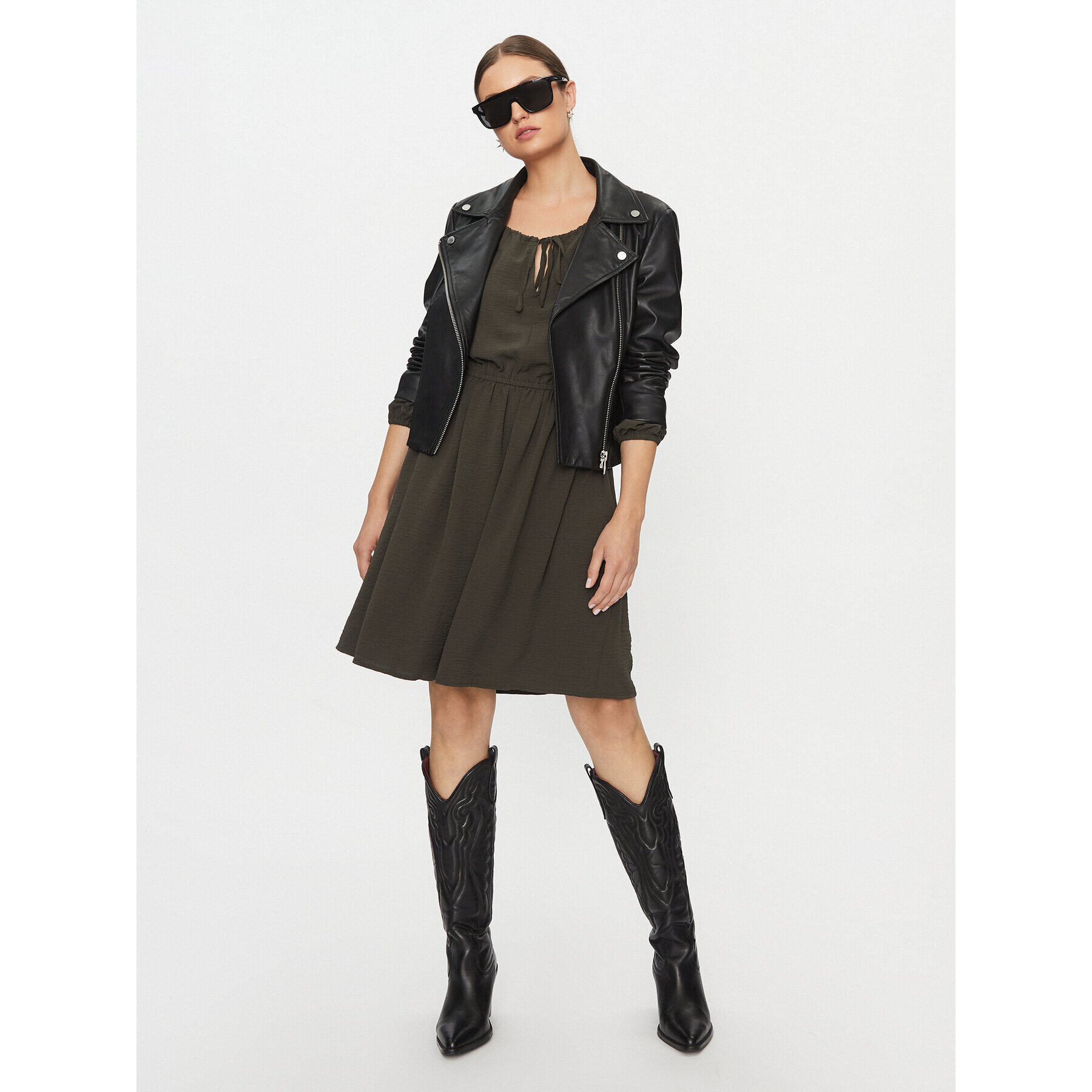 Vero Moda Ежедневна рокля 10302545 Зелен Regular Fit - Pepit.bg
