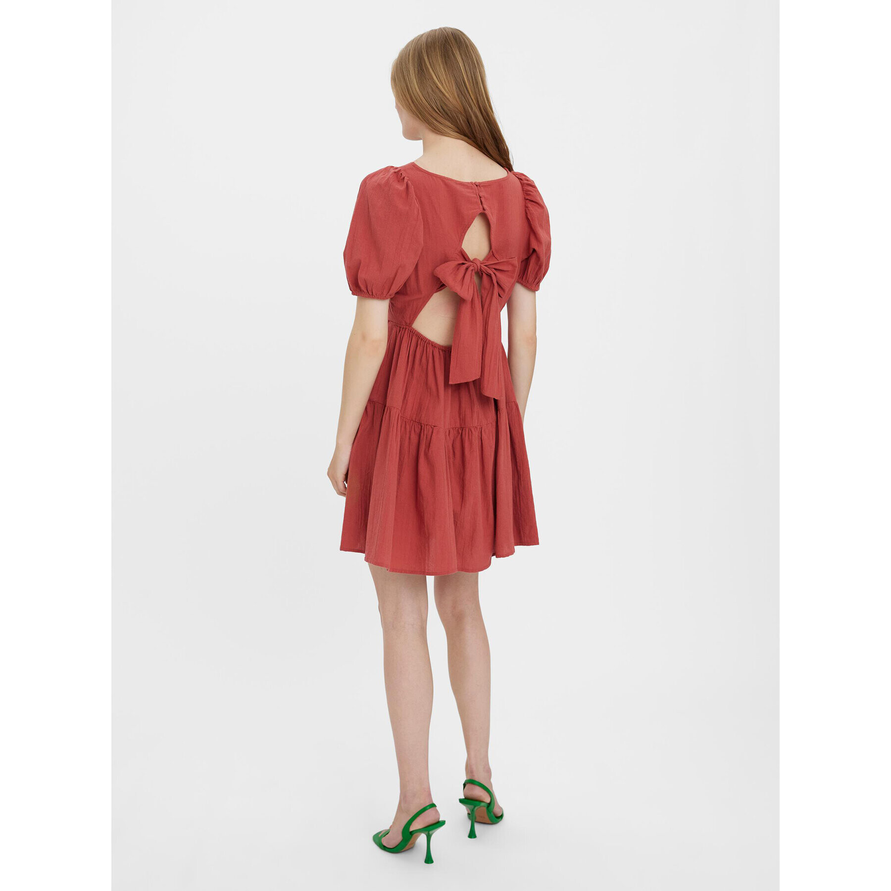 Vero Moda Ежедневна рокля Ava 10276216 Червен Regular Fit - Pepit.bg