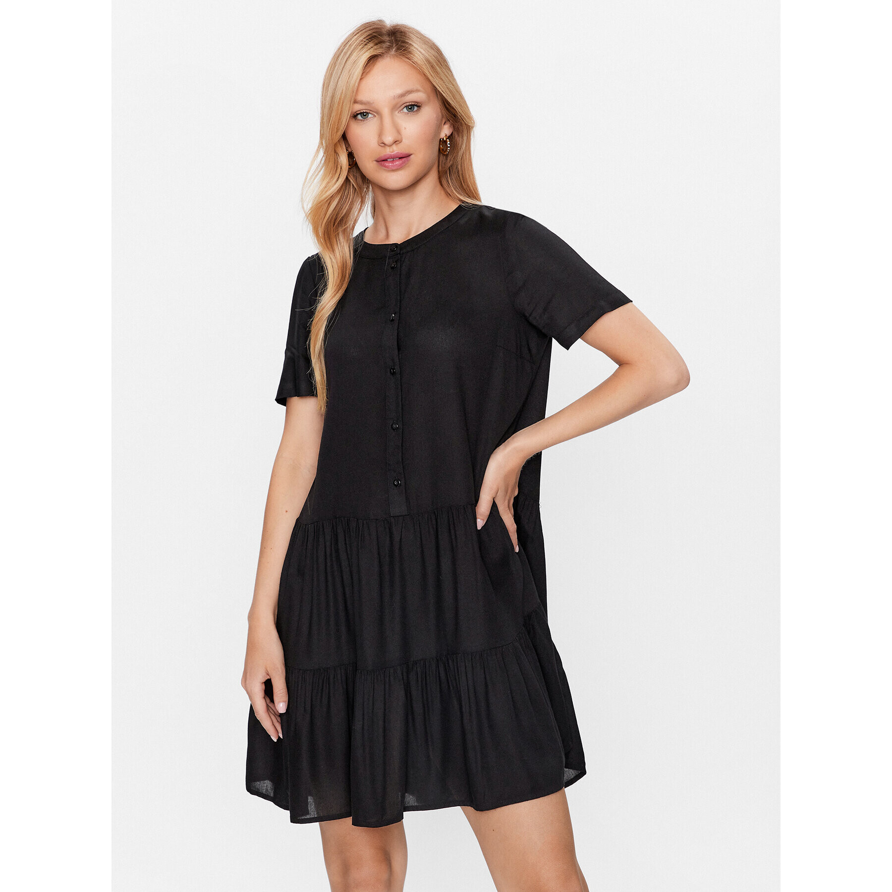 Vero Moda Ежедневна рокля Bumpy 10286520 Черен Regular Fit - Pepit.bg