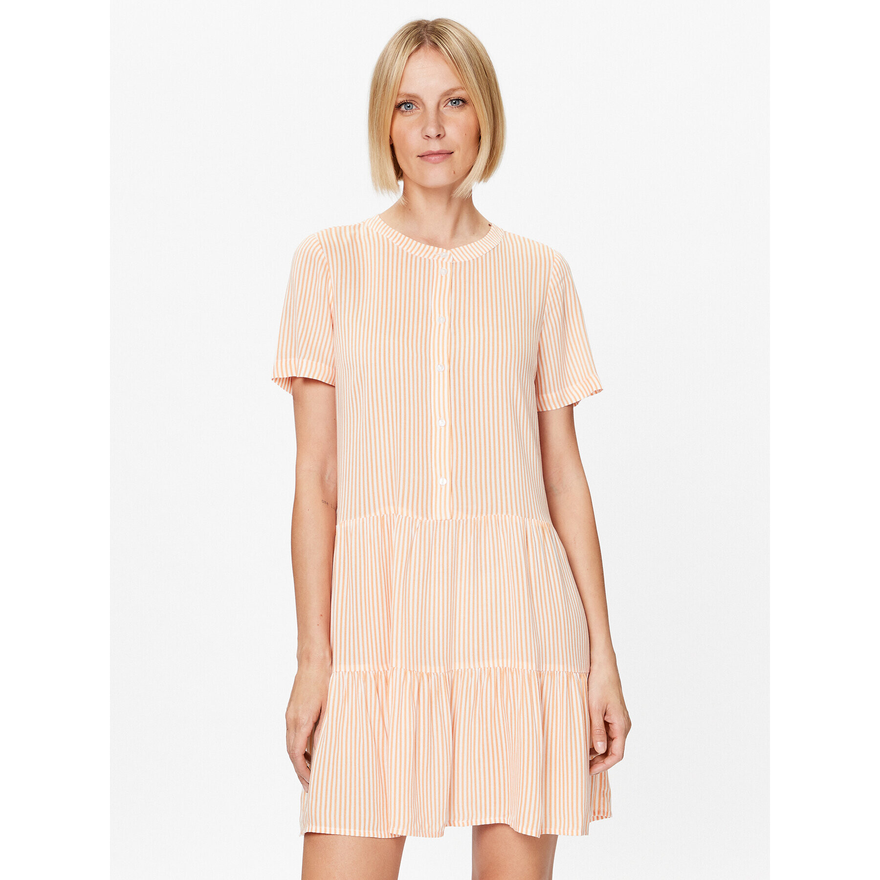 Vero Moda Ежедневна рокля Bumpy 10286520 Оранжев Regular Fit - Pepit.bg