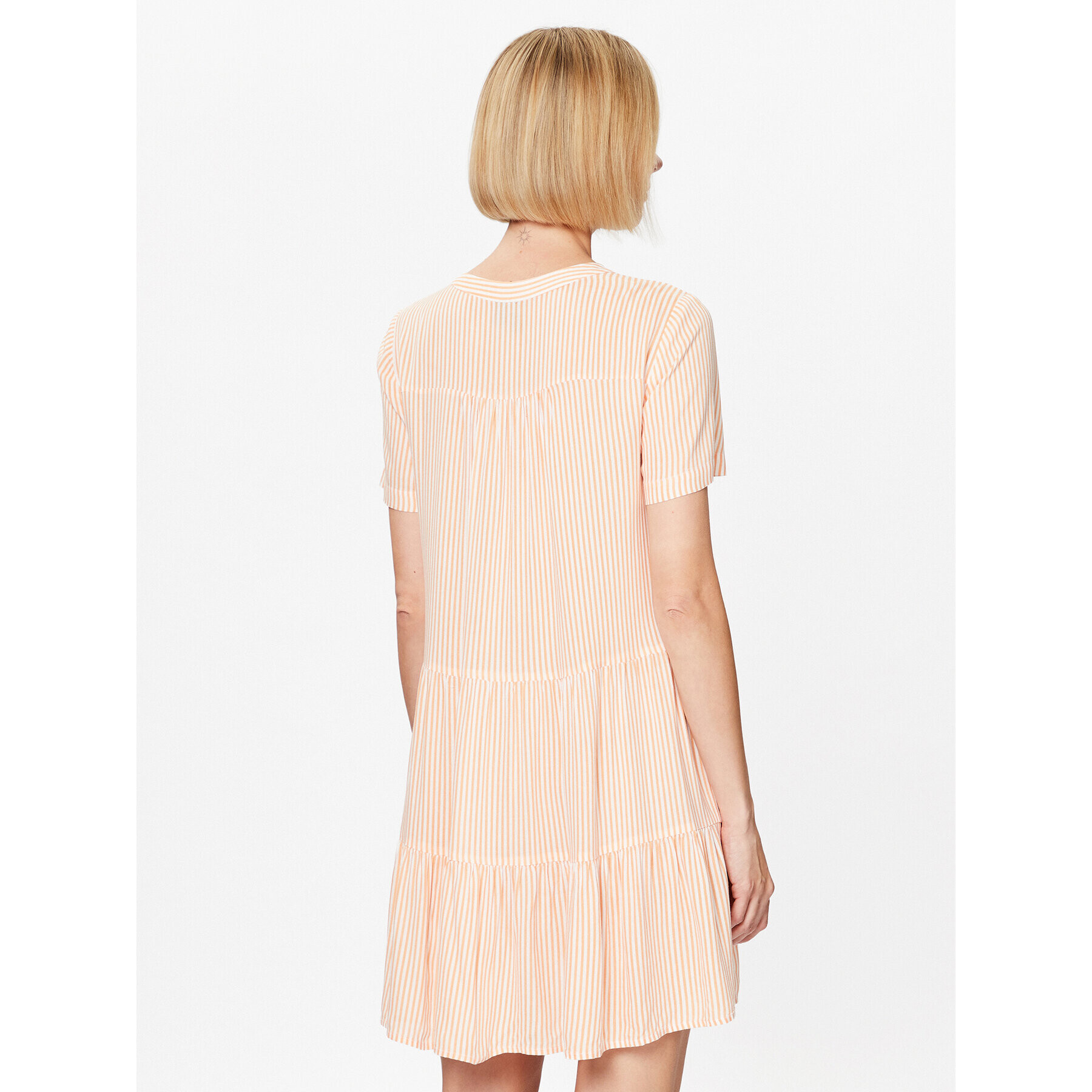 Vero Moda Ежедневна рокля Bumpy 10286520 Оранжев Regular Fit - Pepit.bg