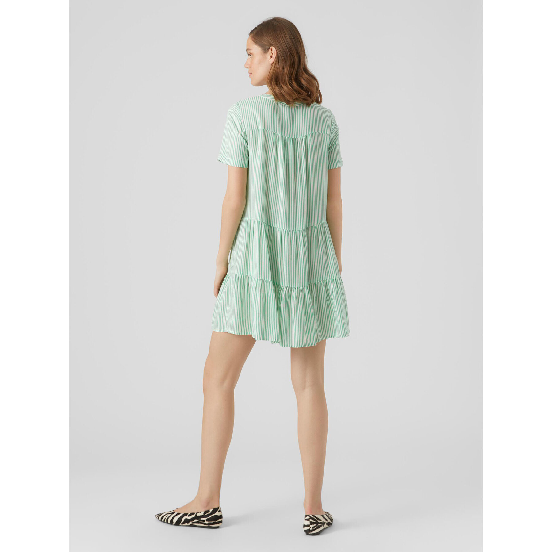 Vero Moda Ежедневна рокля Bumpy 10286520 Зелен Regular Fit - Pepit.bg