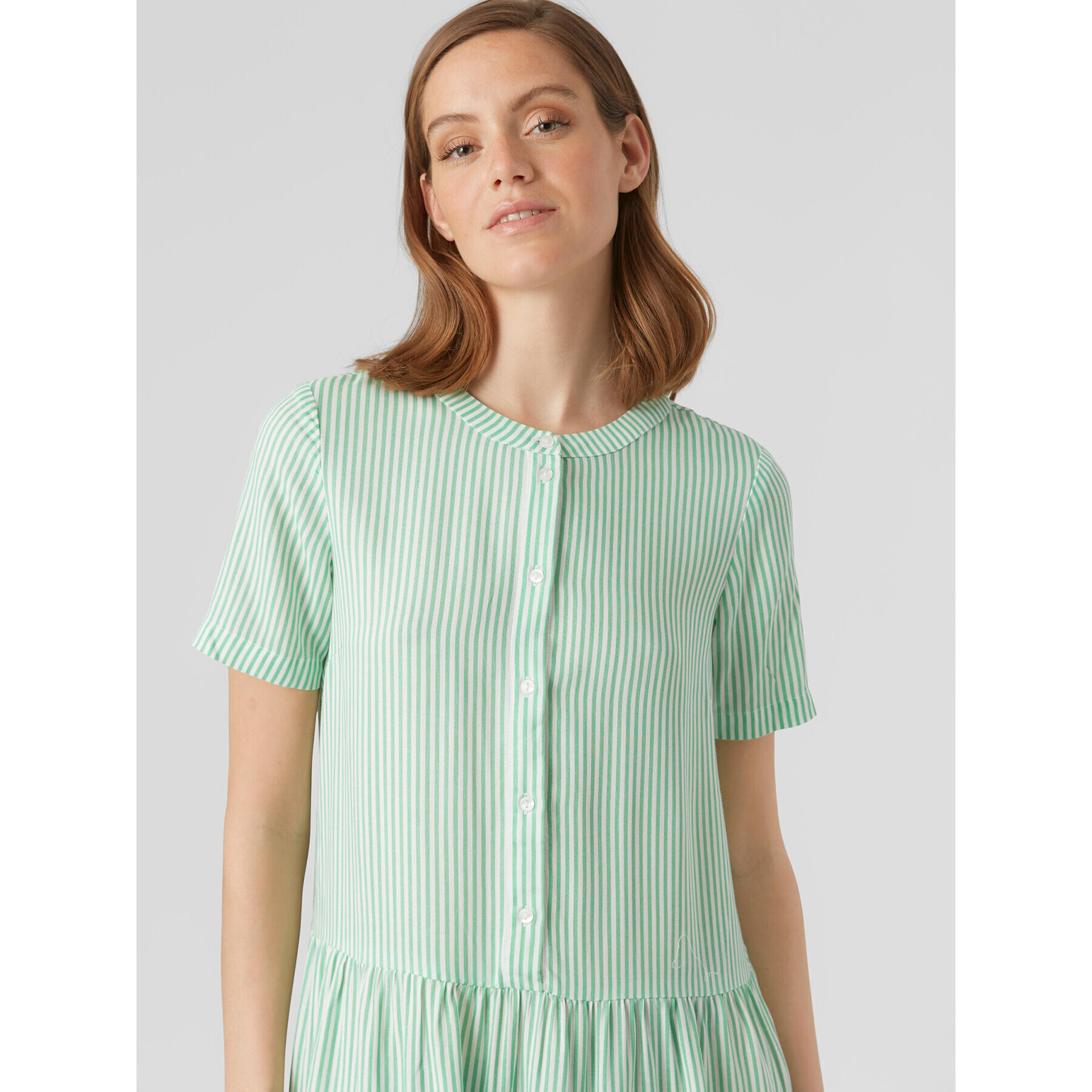 Vero Moda Ежедневна рокля Bumpy 10286520 Зелен Regular Fit - Pepit.bg