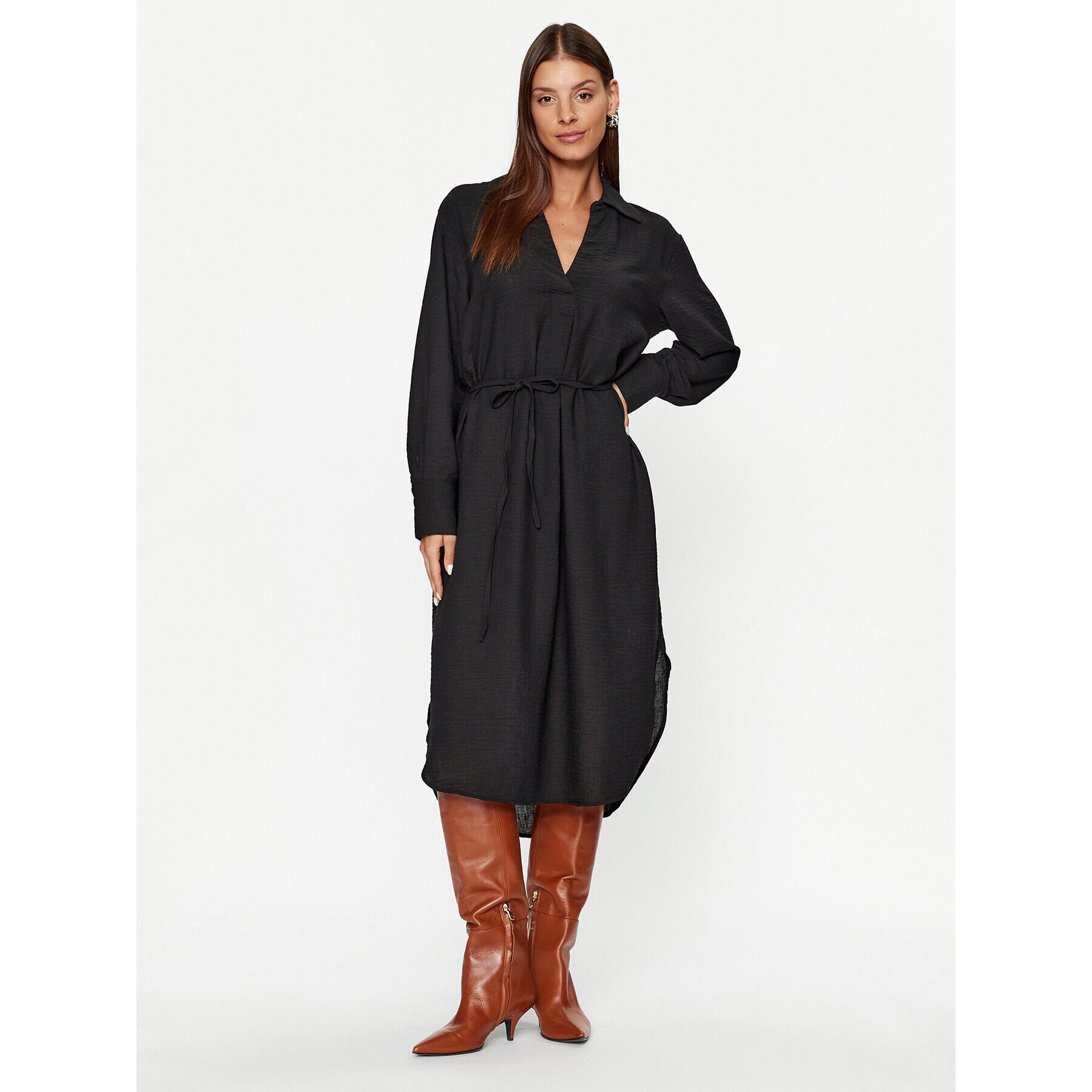 Vero Moda Ежедневна рокля Chris 10292485 Черен Regular Fit - Pepit.bg