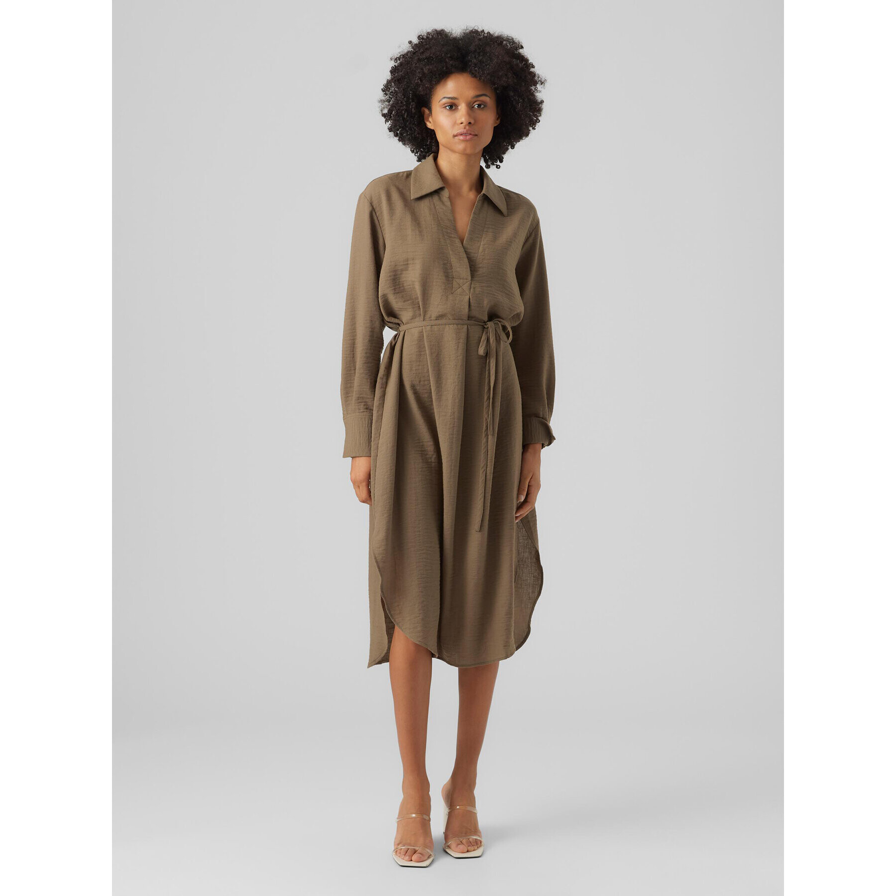 Vero Moda Ежедневна рокля Chris 10292485 Зелен Regular Fit - Pepit.bg