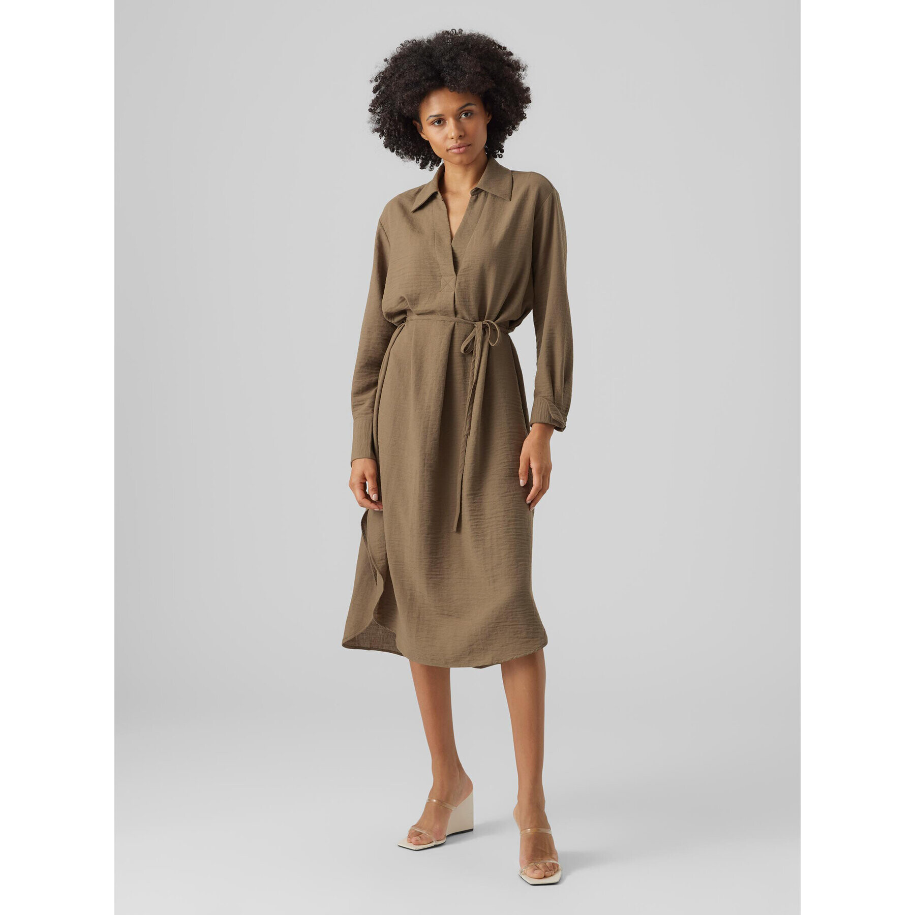 Vero Moda Ежедневна рокля Chris 10292485 Зелен Regular Fit - Pepit.bg