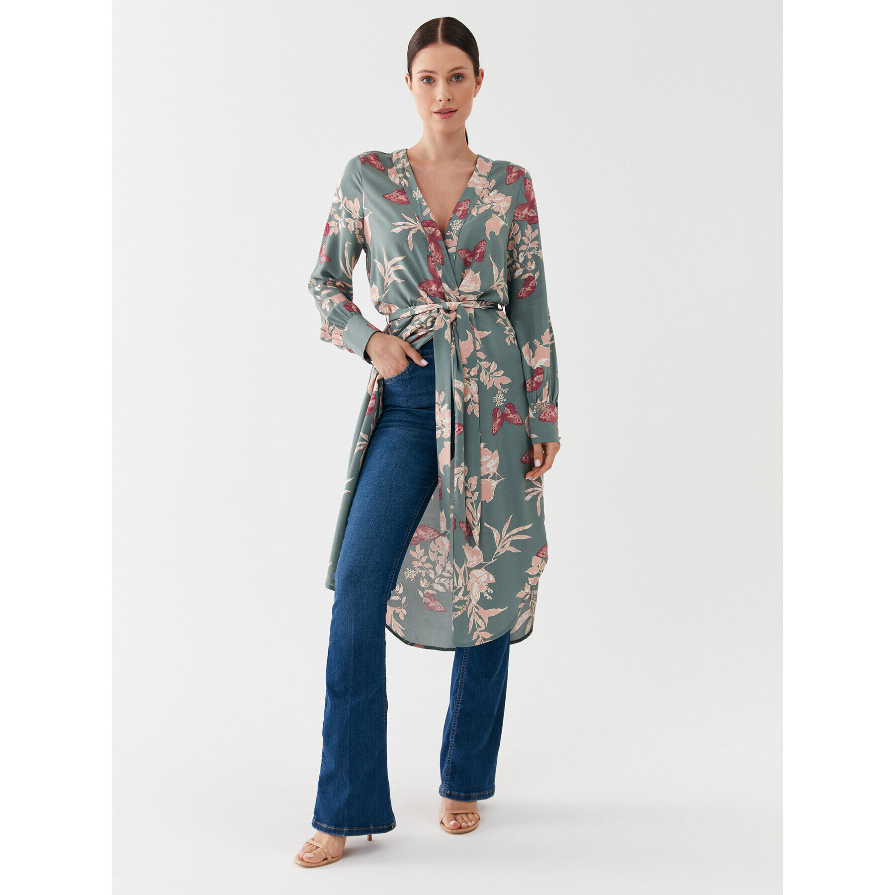 Vero Moda Ежедневна рокля Easy Laurel 10297341 Зелен Regular Fit - Pepit.bg