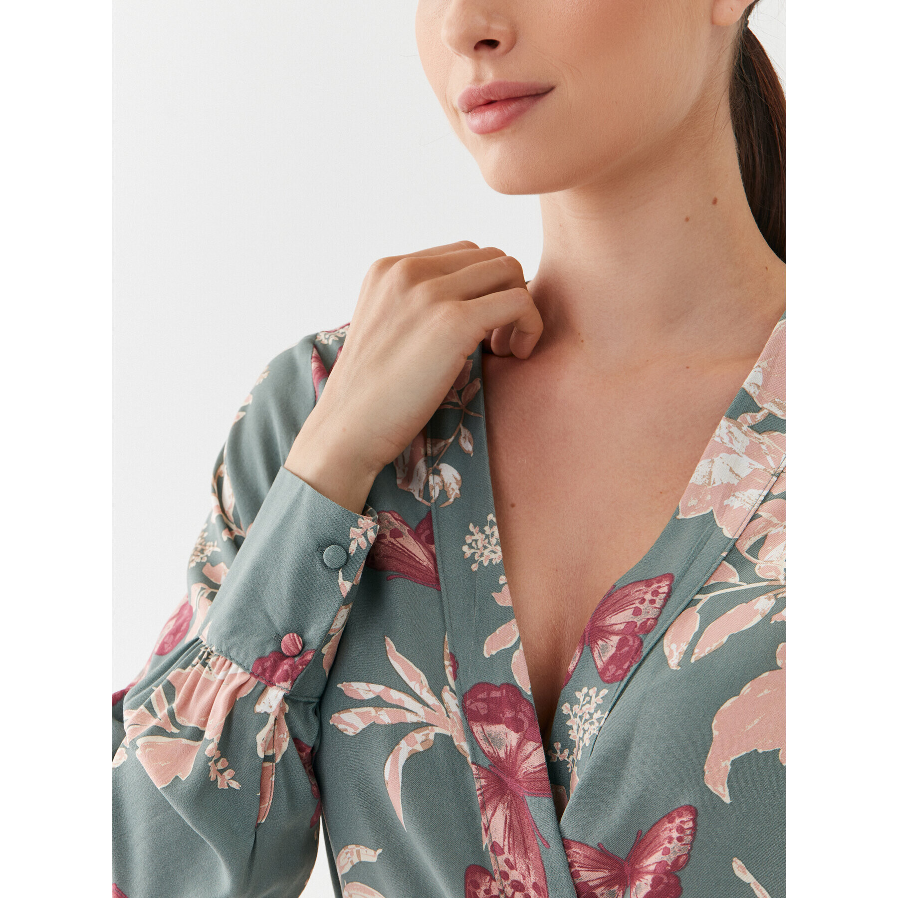 Vero Moda Ежедневна рокля Easy Laurel 10297341 Зелен Regular Fit - Pepit.bg