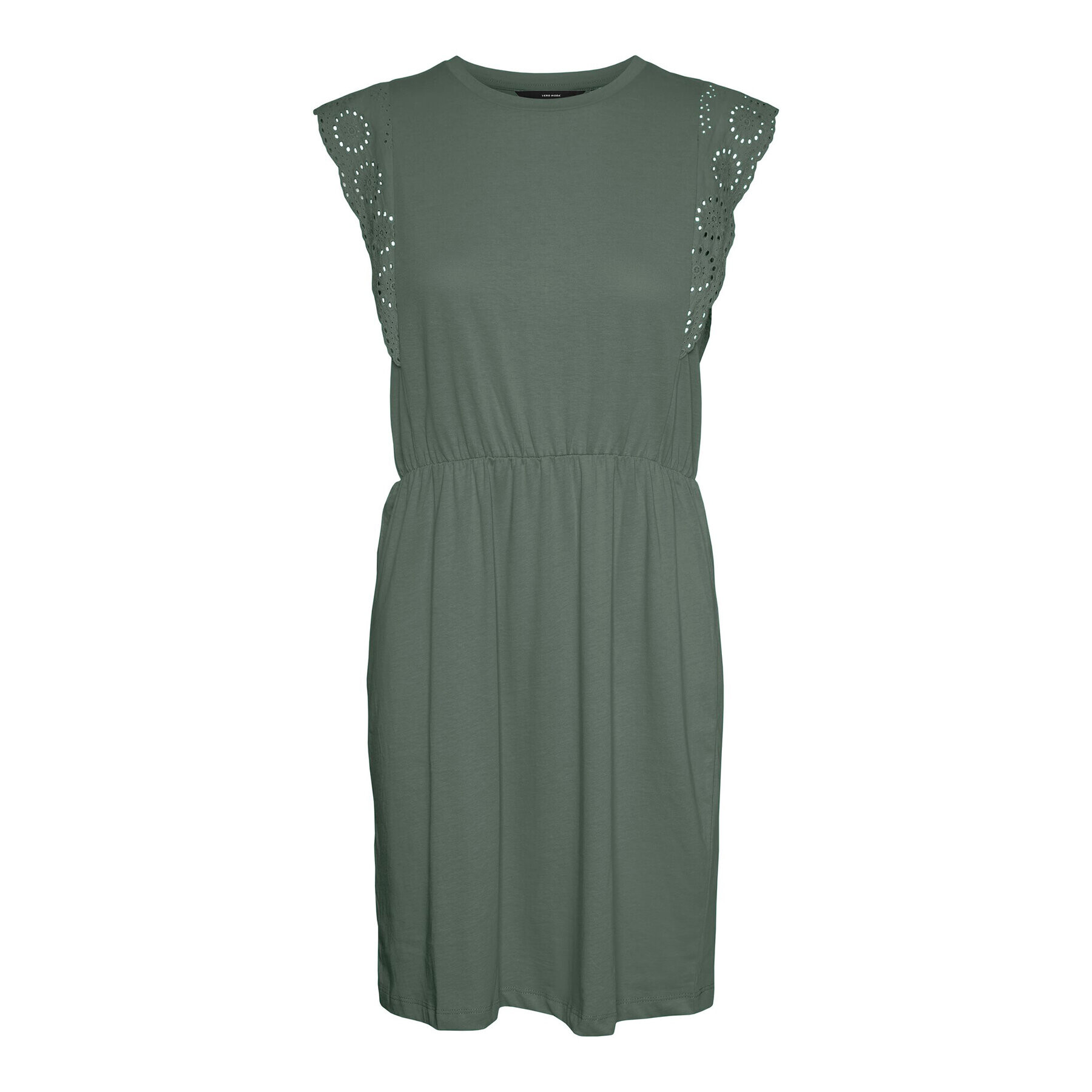Vero Moda Ежедневна рокля Hollyn 10265206 Зелен Regular Fit - Pepit.bg