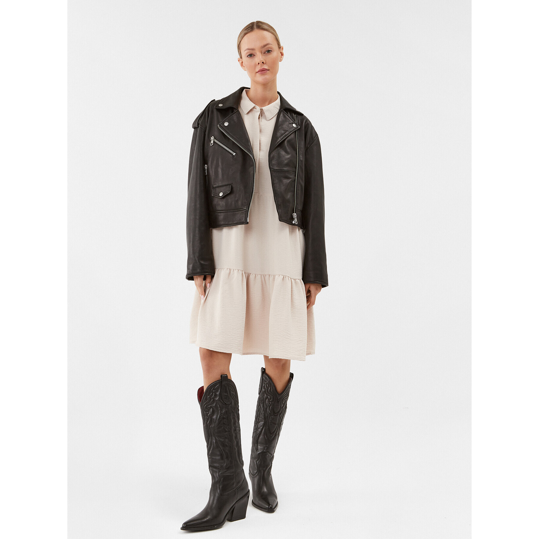 Vero Moda Ежедневна рокля Inge 10293730 Бежов Regular Fit - Pepit.bg