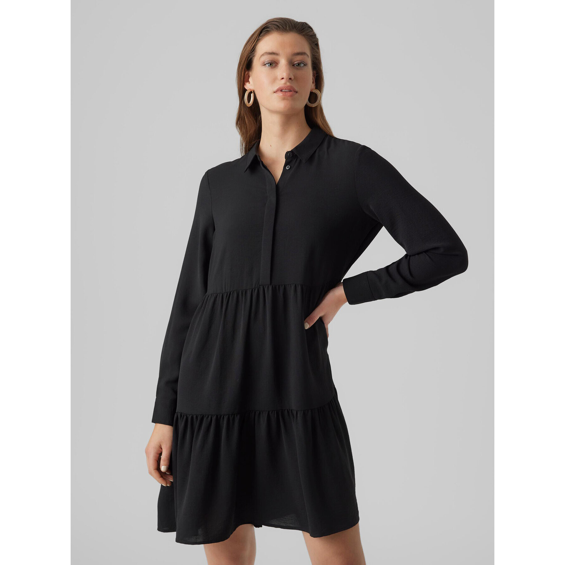 Vero Moda Ежедневна рокля Inge 10293730 Черен Regular Fit - Pepit.bg