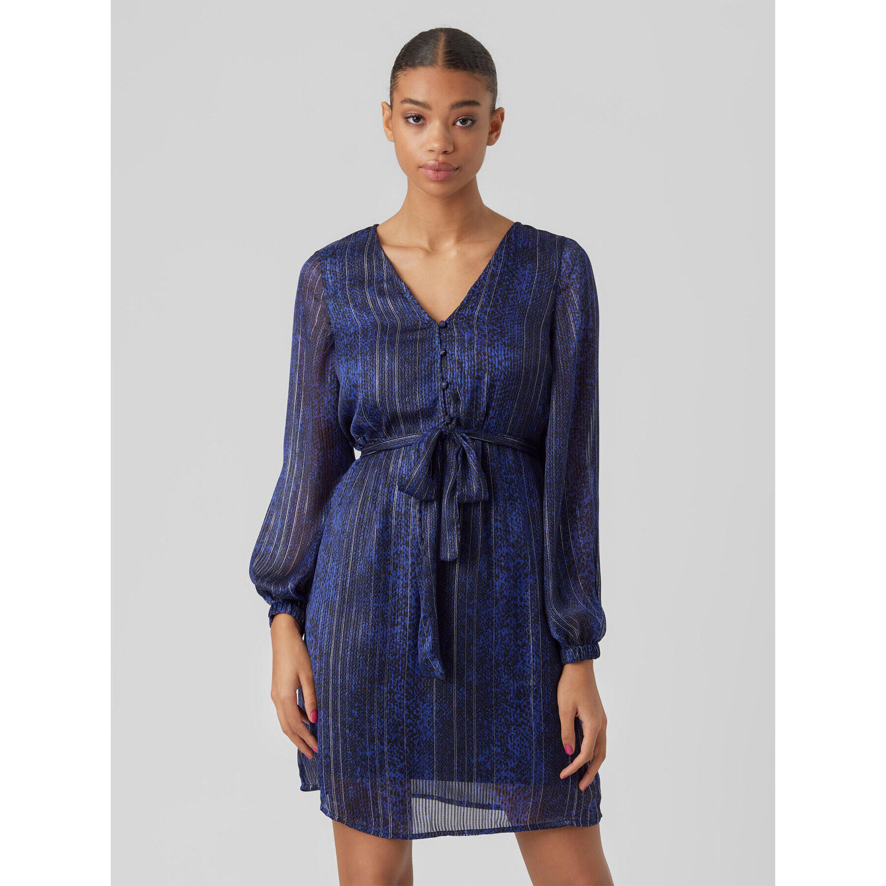 Vero Moda Ежедневна рокля Nala 10278775 Тъмносин Regular Fit - Pepit.bg