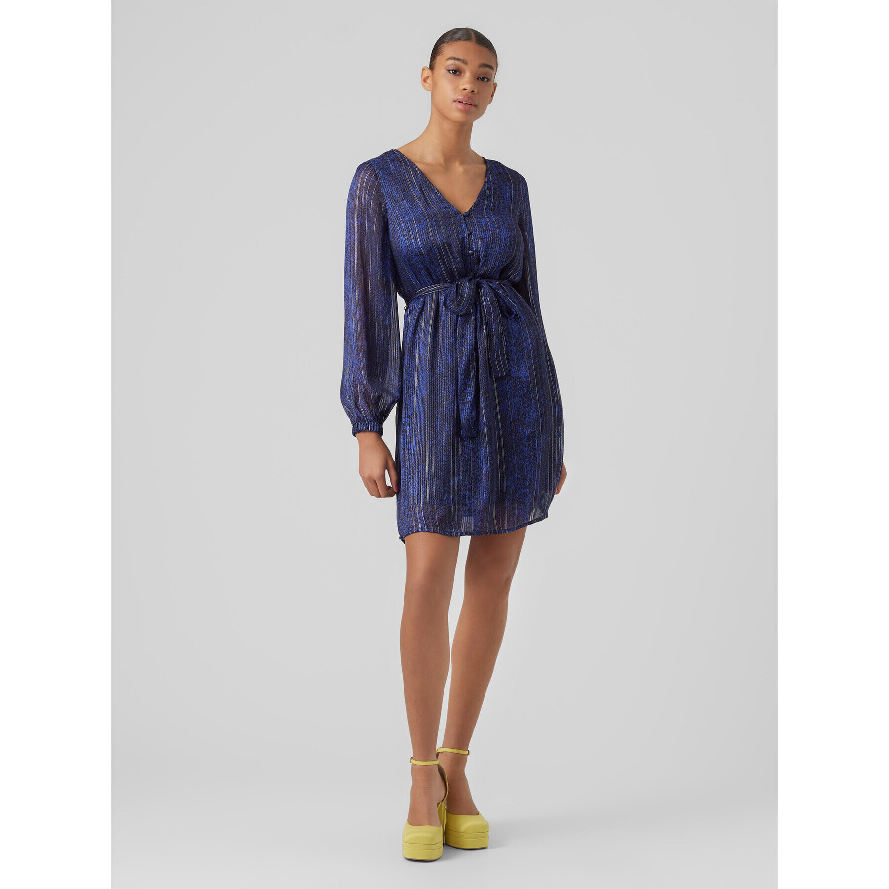 Vero Moda Ежедневна рокля Nala 10278775 Тъмносин Regular Fit - Pepit.bg