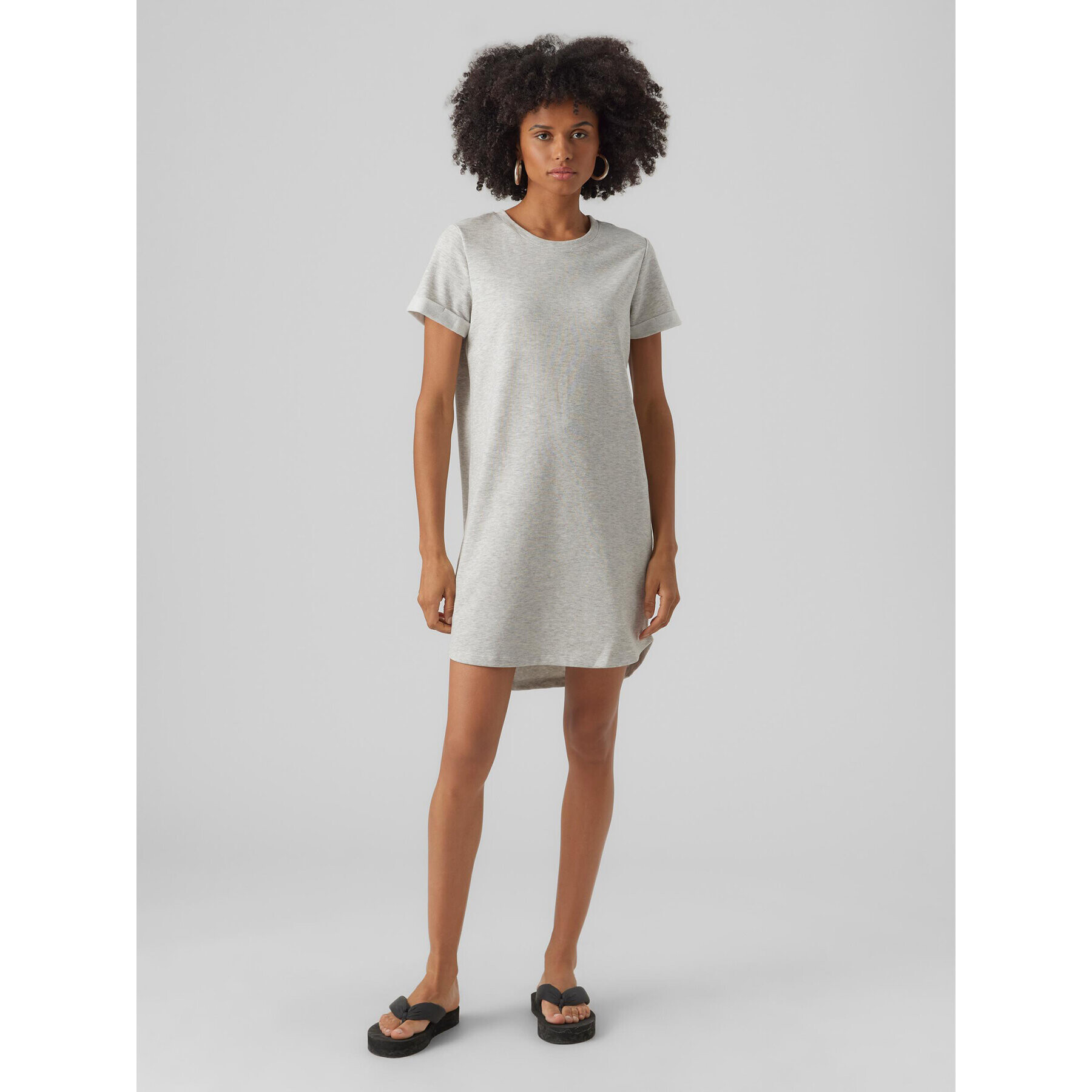 Vero Moda Ежедневна рокля Sasha Milla 10272936 Сив Regular Fit - Pepit.bg