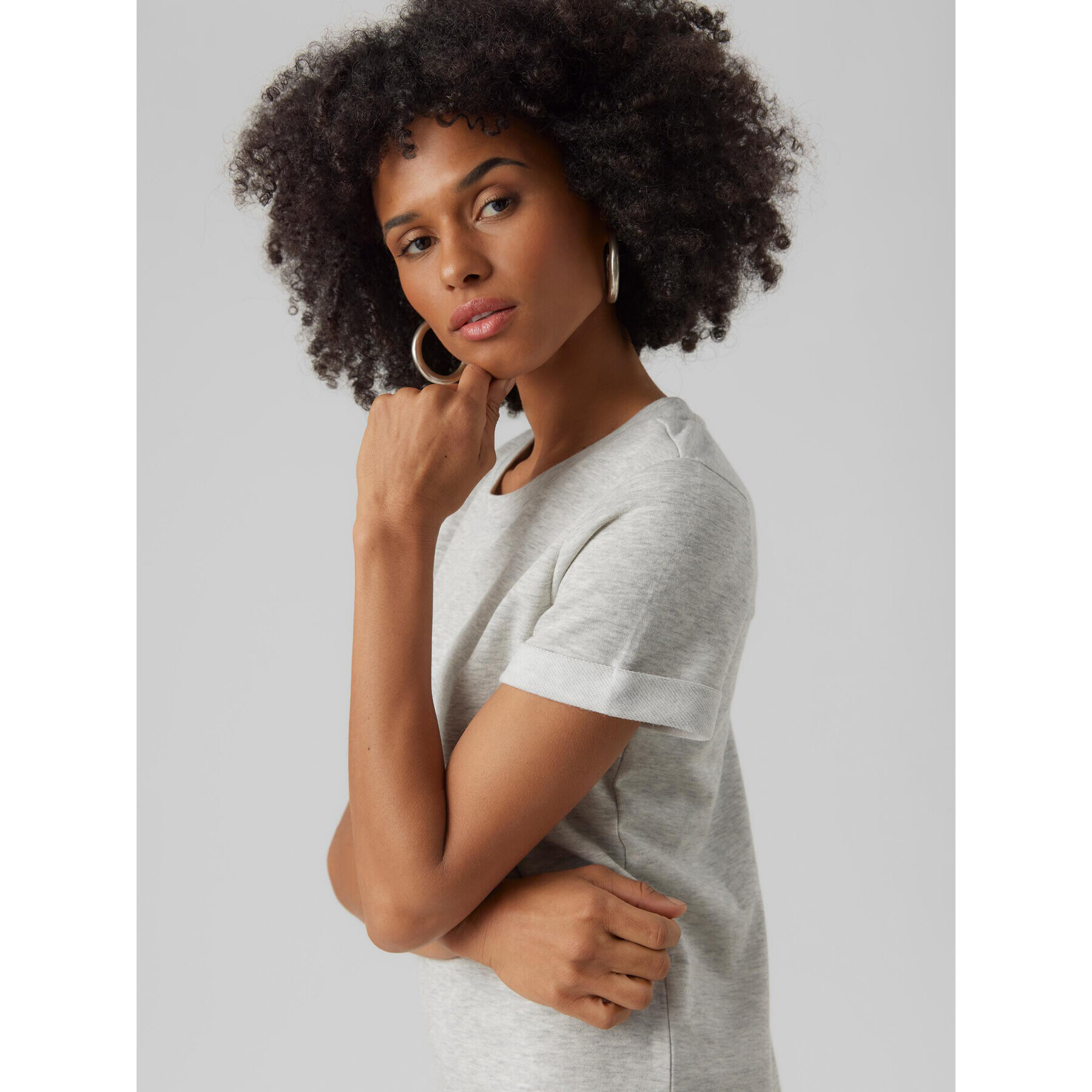 Vero Moda Ежедневна рокля Sasha Milla 10272936 Сив Regular Fit - Pepit.bg