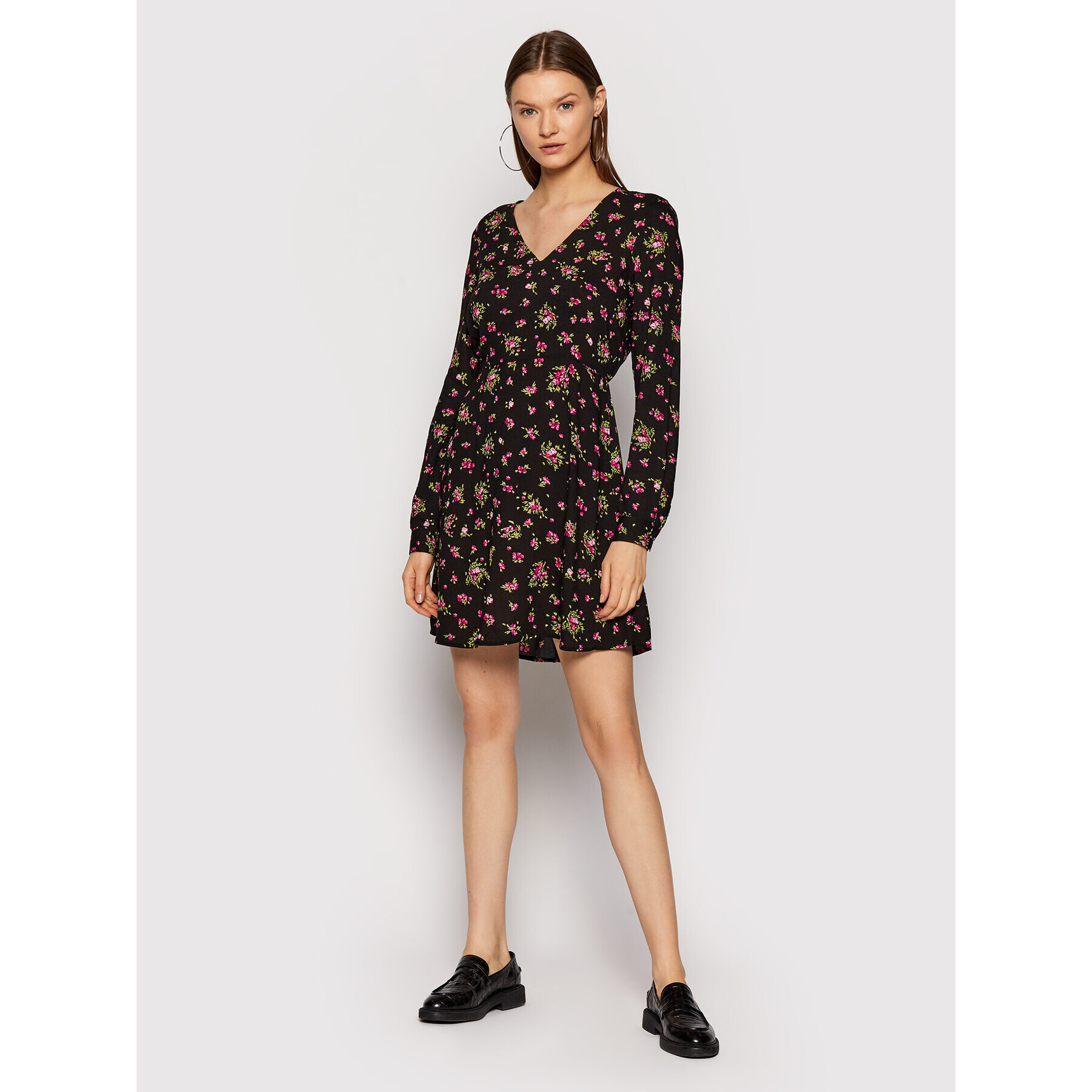 Vero Moda Ежедневна рокля Anna 10258172 Черен Regular Fit - Pepit.bg