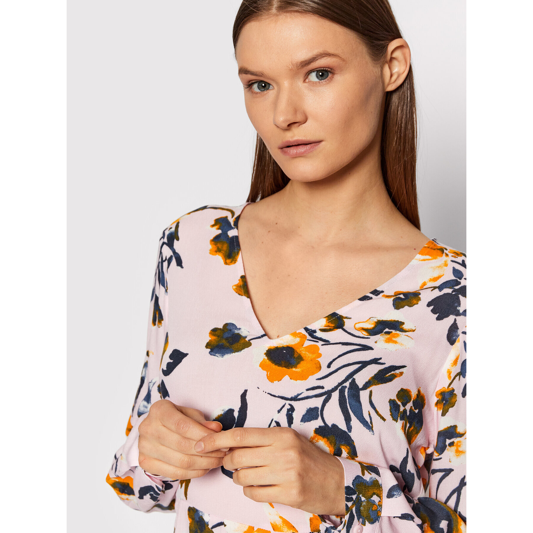 Vero Moda Ежедневна рокля Anna 10258172 Розов Regular Fit - Pepit.bg